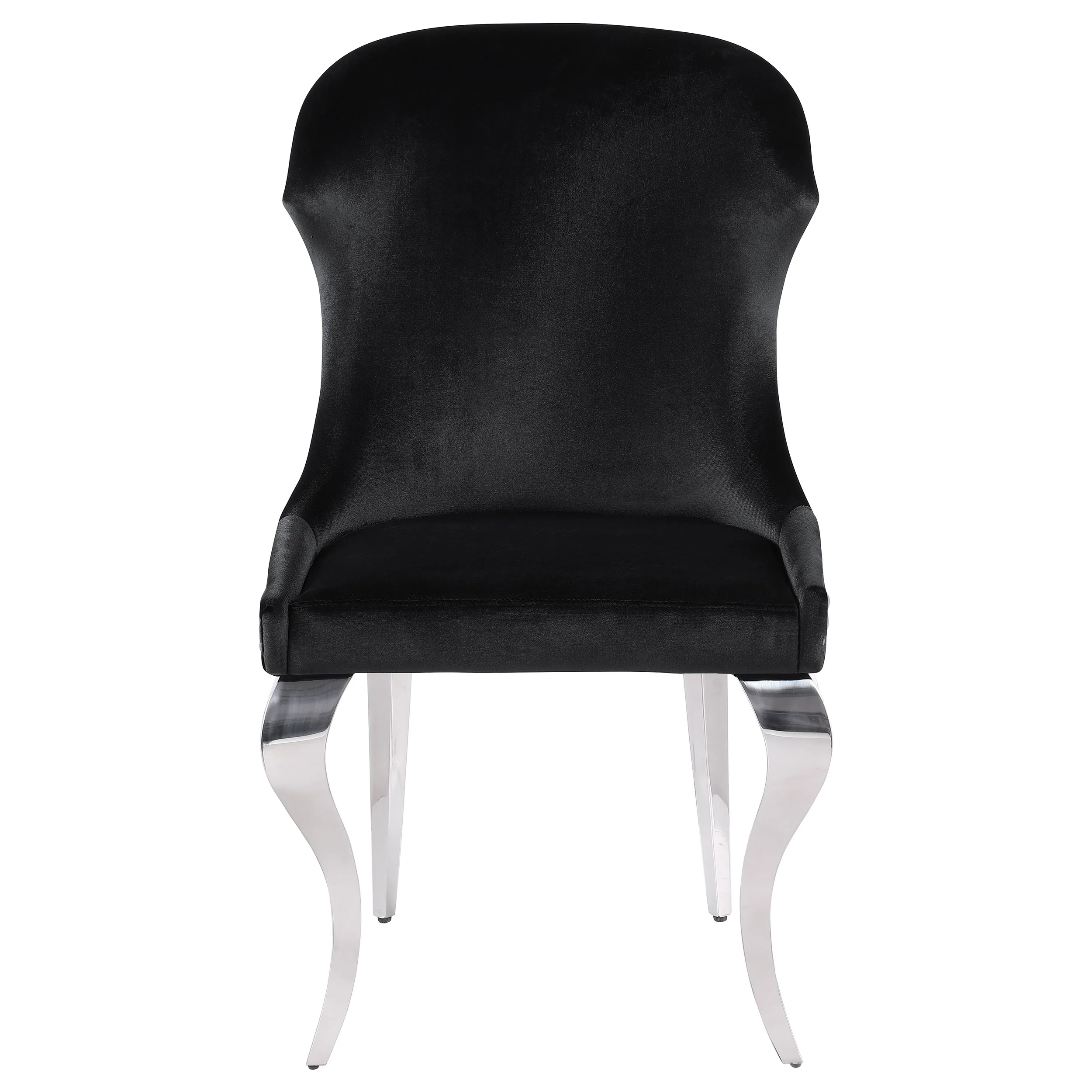 Cheyanne Upholstered Dining Side Chair Black Set of 2 - Image 4