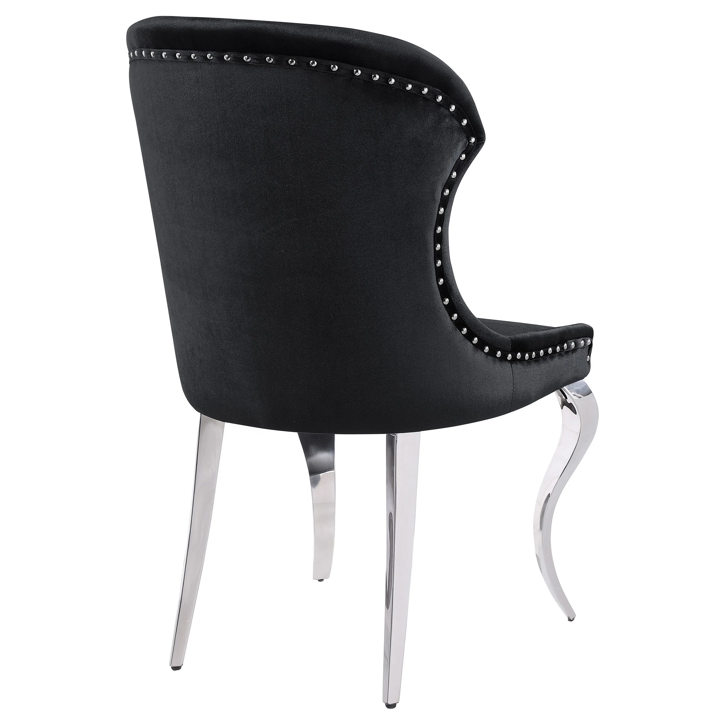 Cheyanne Upholstered Dining Side Chair Black Set of 2 - Image 9