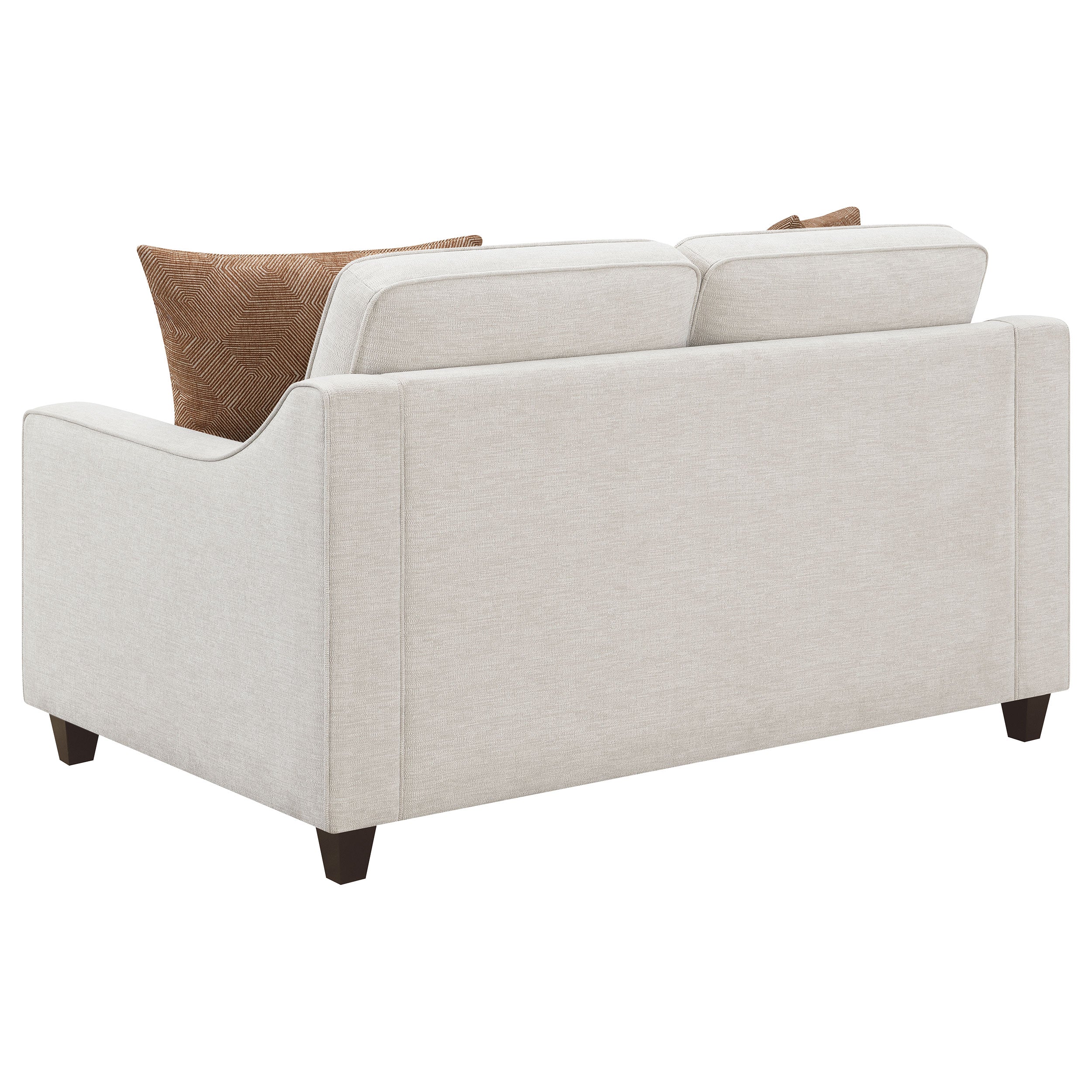 Christine 2-Piece Upholstered Sofa Set in Beige - Image 6