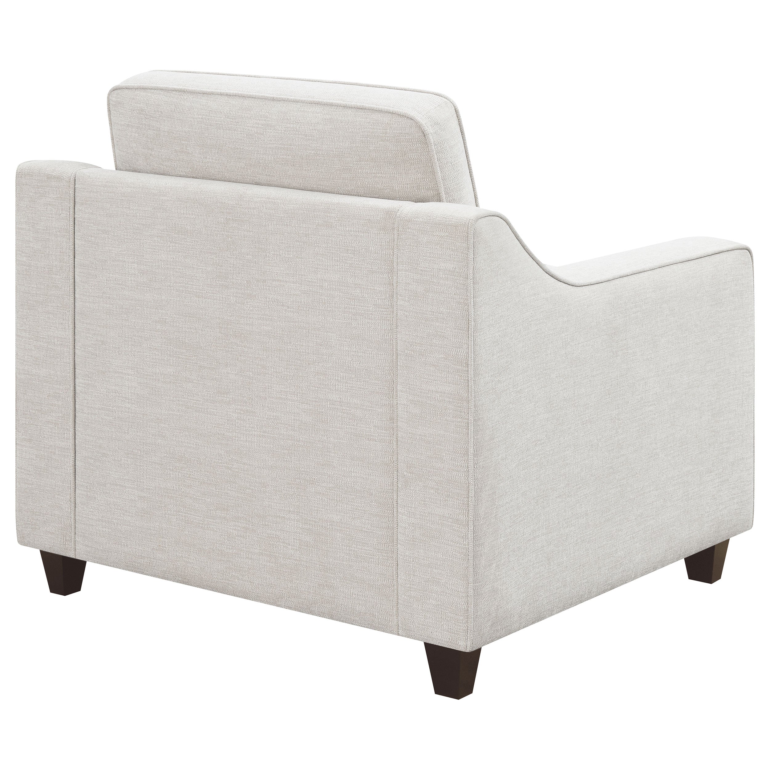Christine Upholstered Sloped Arm Accent Chair Beige - Image 10