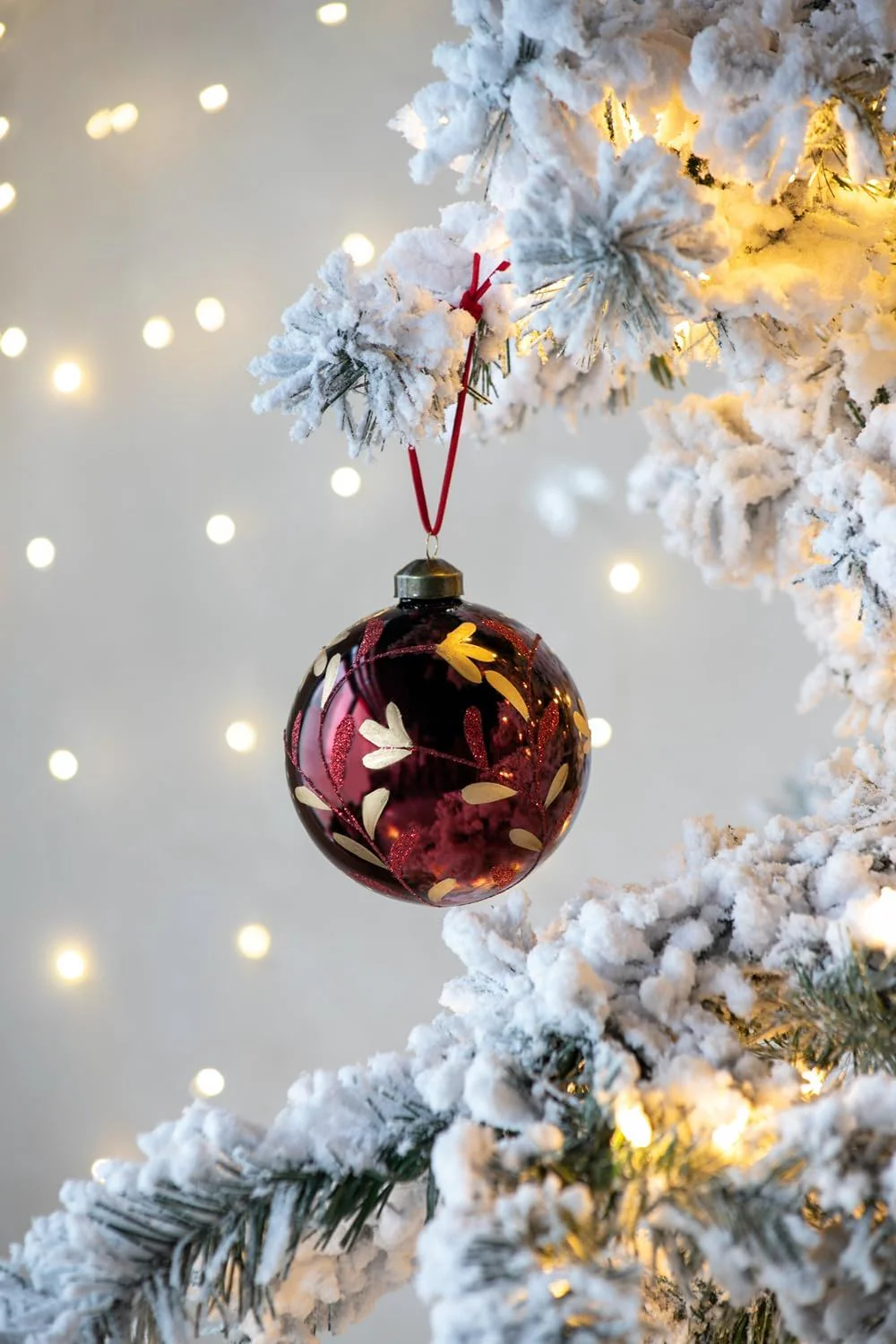 Christmas Ball Glass Decorative Hanging Ball Christmas Tree Ornaments, For Holiday Party Decorations - Image 2