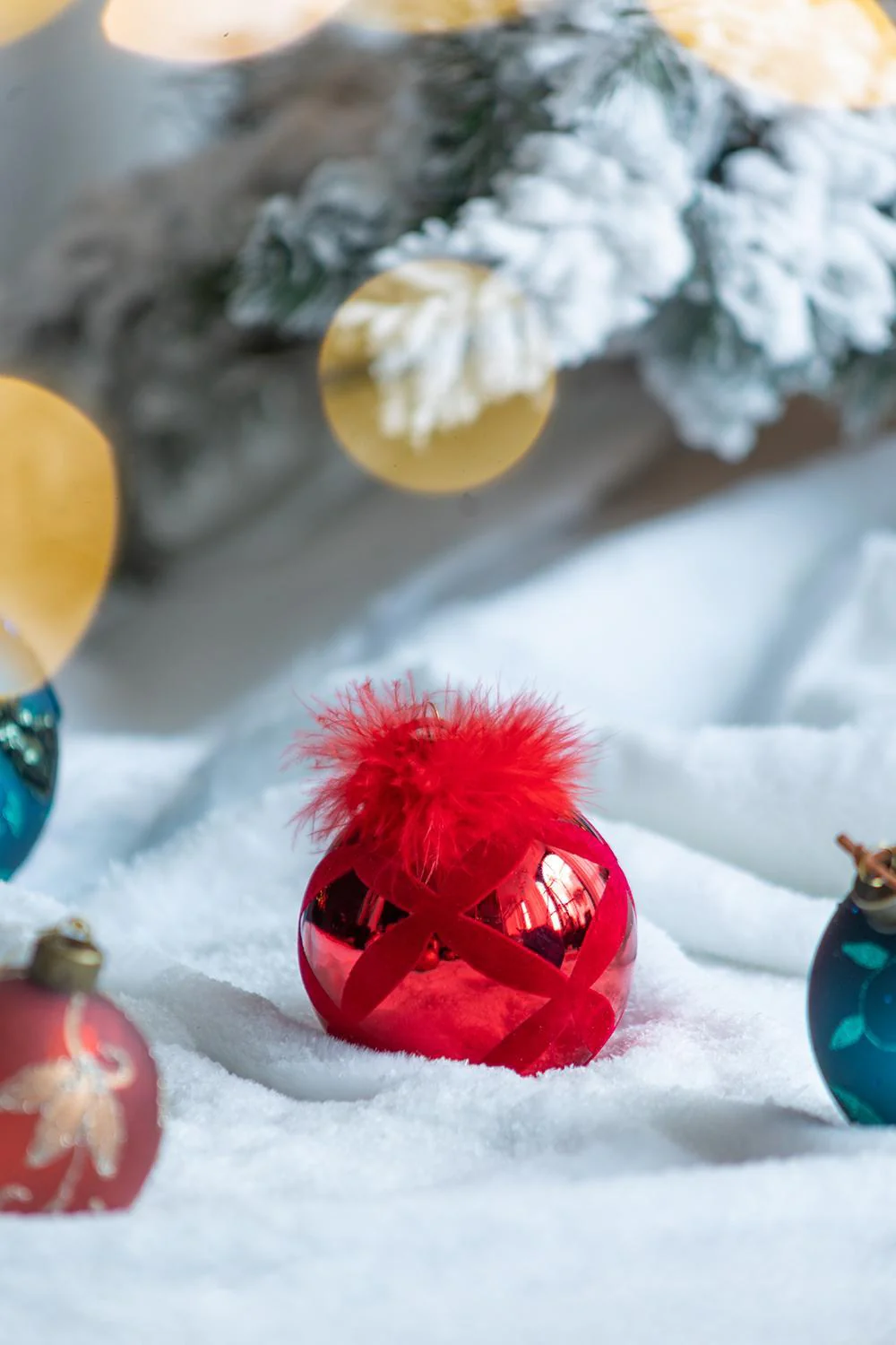 Christmas Ball Ornaments, Decorative Hanging Ball Tree Ornaments For Holiday Party Decorations - Image 5