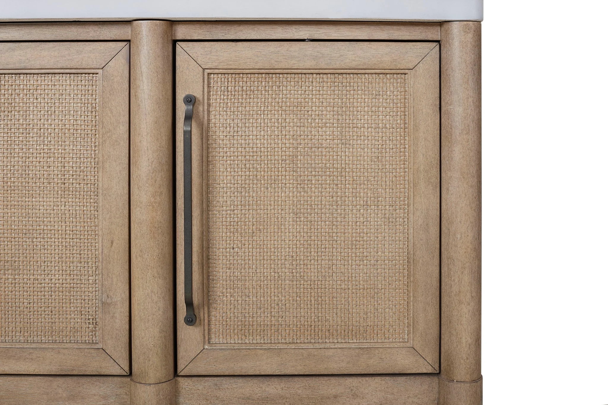 Citrus Heights - Cane Door, Cement Top Server - Sand - Image 5