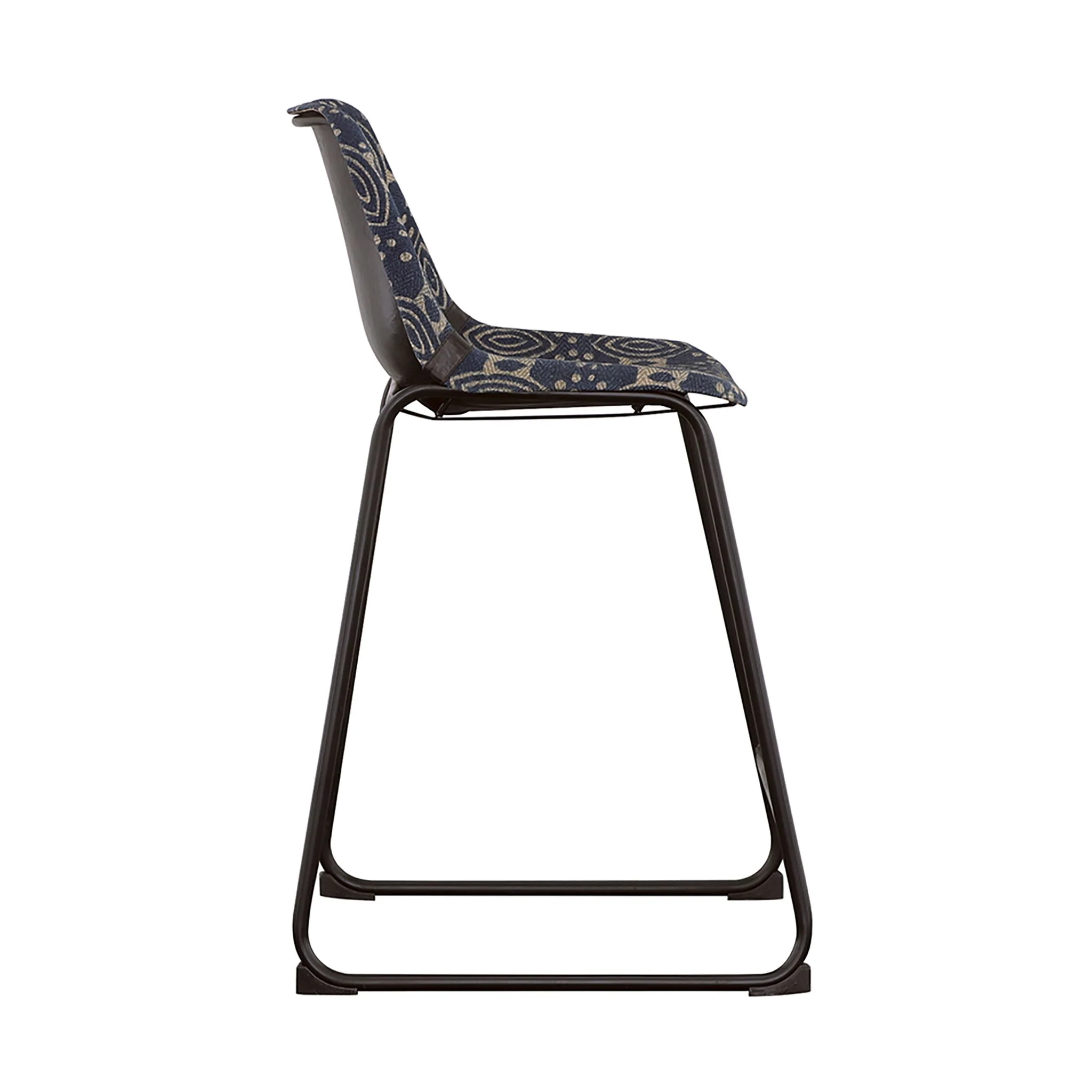 Claire - Canvas Upholstered Counter Chair (Set of 2) - Blue - Image 5