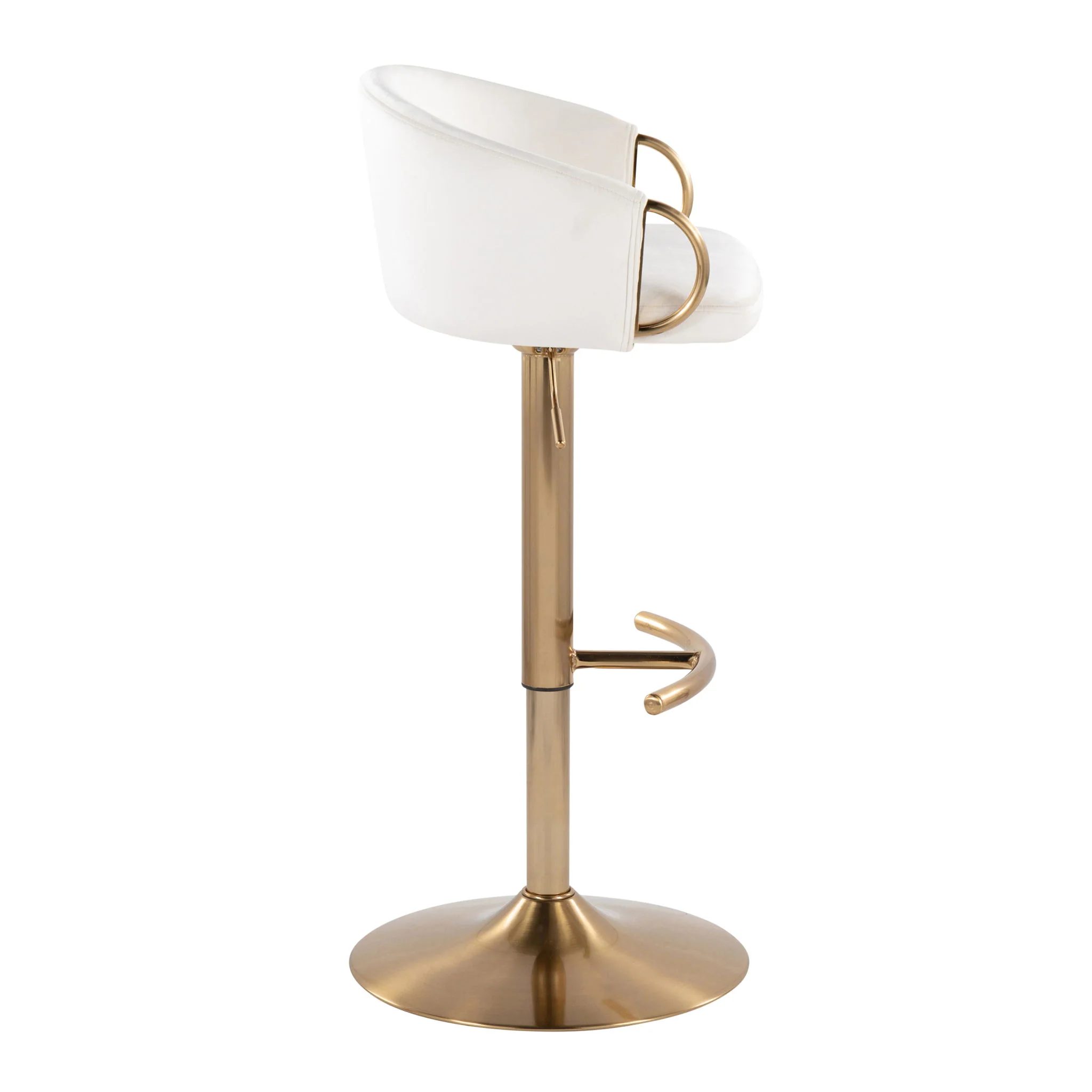 Claire - Contemporary / Glam Adjustable Bar Stool (Set of 2) - Image 11