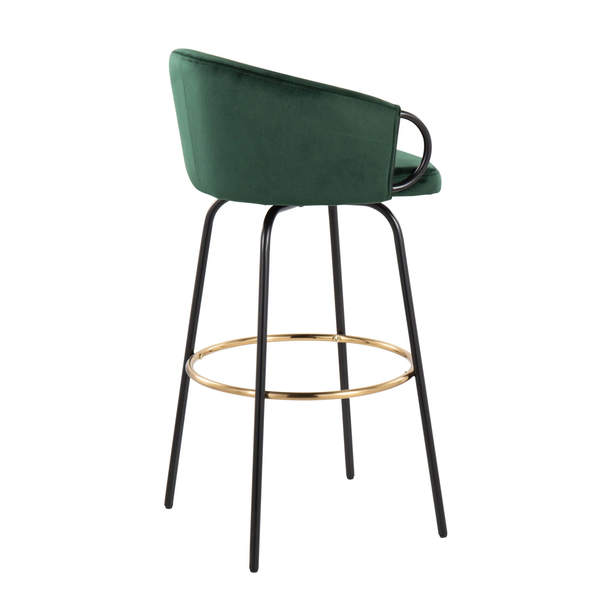 Claire - Contemporary / Glam Barstool With Footrest (Set of 2) - Image 11