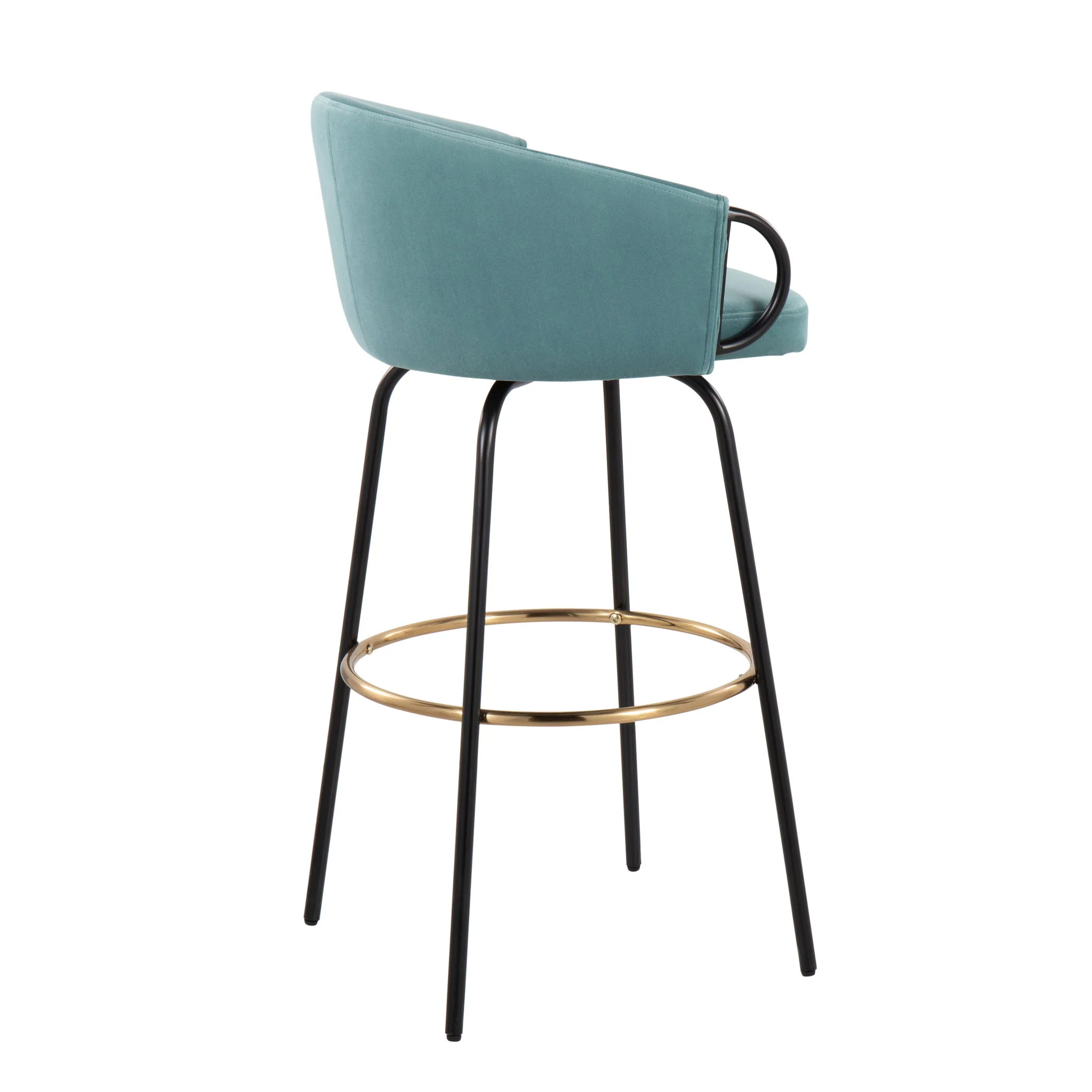 Claire - Contemporary / Glam Barstool With Footrest (Set of 2) - Image 12