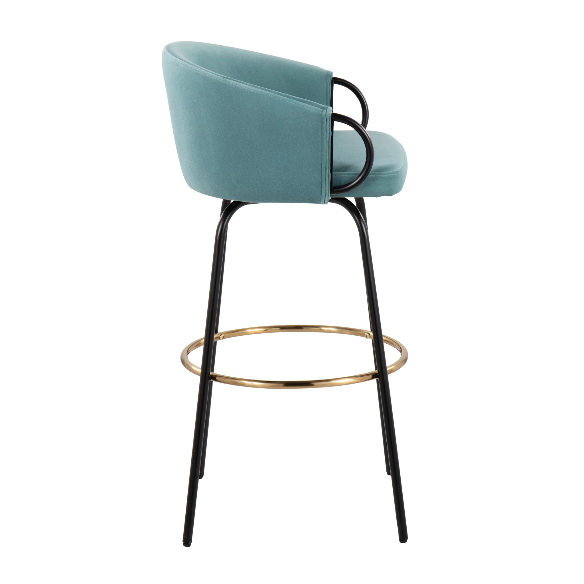 Claire - Contemporary / Glam Barstool With Footrest (Set of 2) - Image 9
