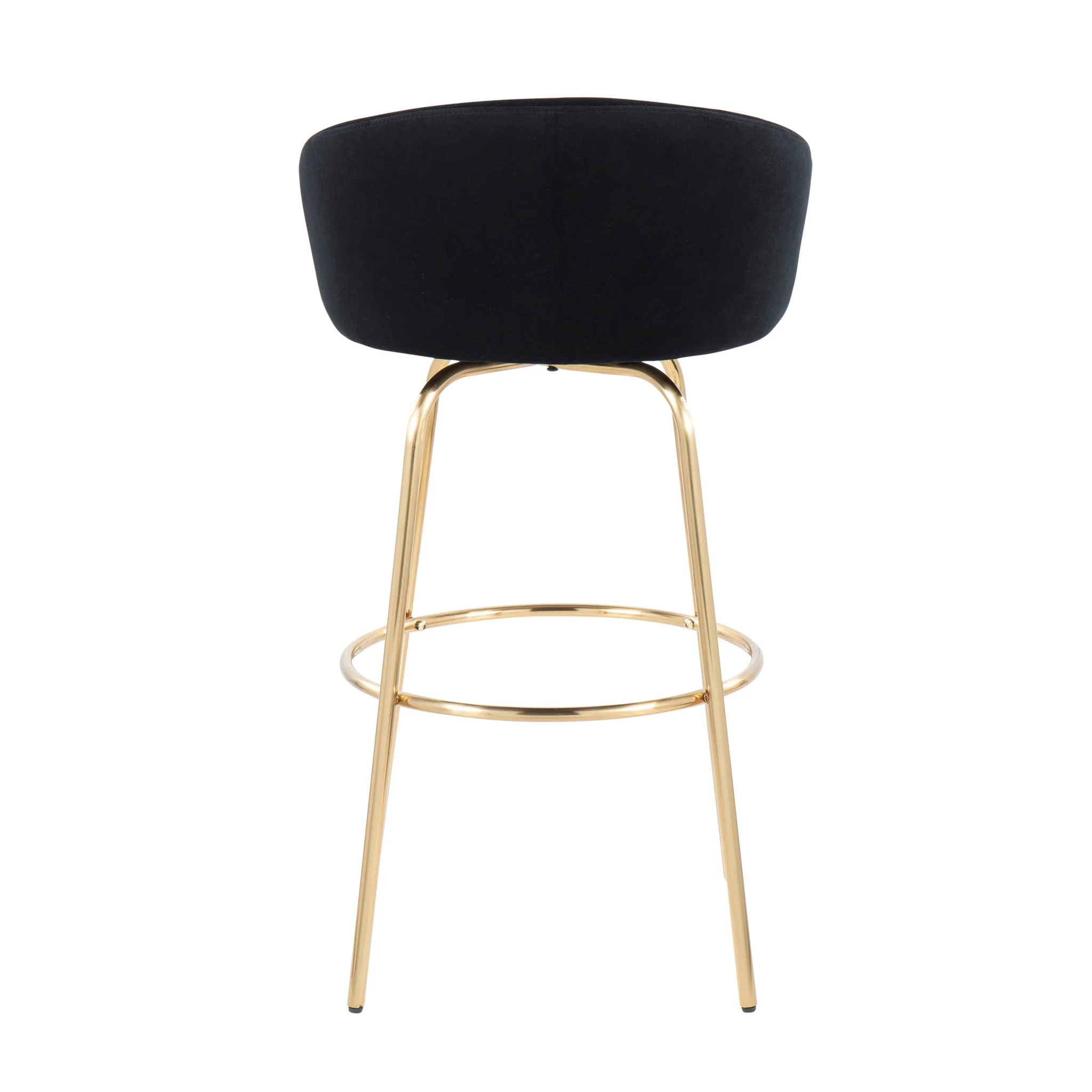 Claire - Contemporary / Glam Fixed Height Bar Stool (Set of 2) Round Footrest (Set of 2) - Image 18