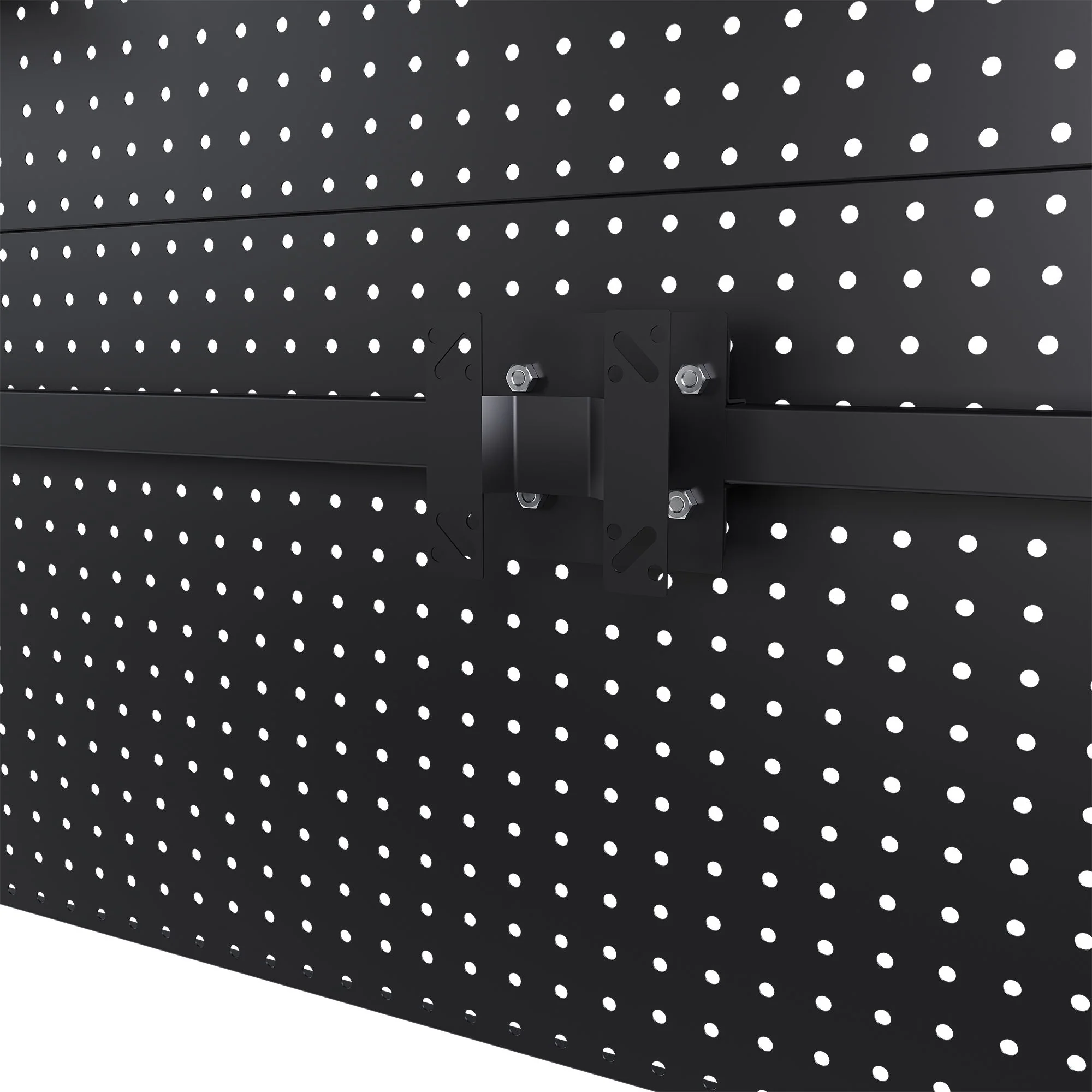 Clamp On Desk Pegboard With Single Monitor Stand - Image 10