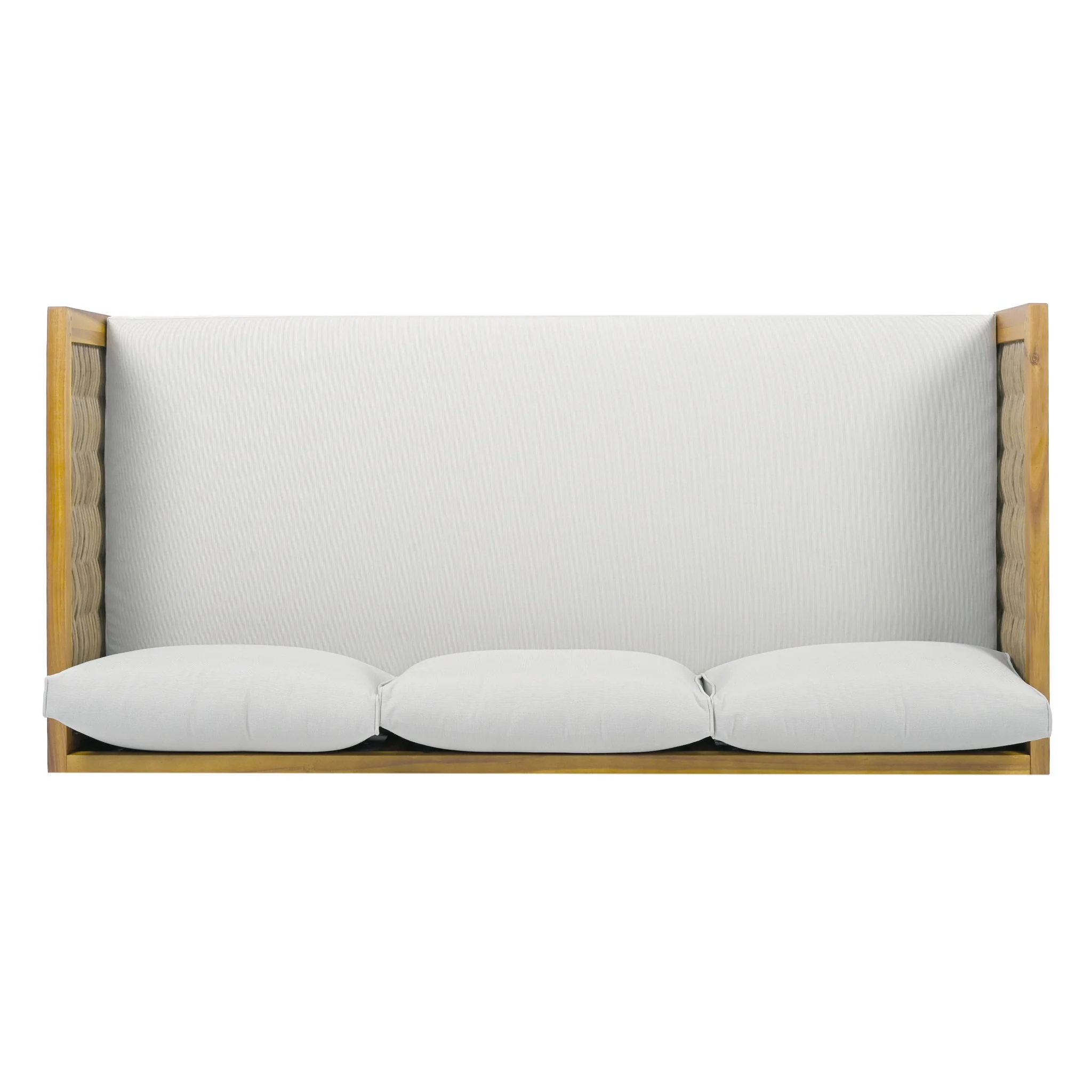 Claremont - 3 Seater Daybed Teak Acacia Wood Water Resistant Cushions - Image 12