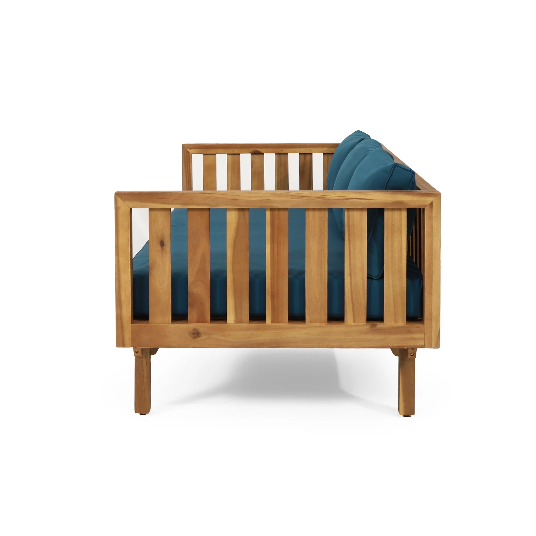 Claremont - 3 Seater Daybed Teak Acacia Wood Water Resistant Cushions - Image 14