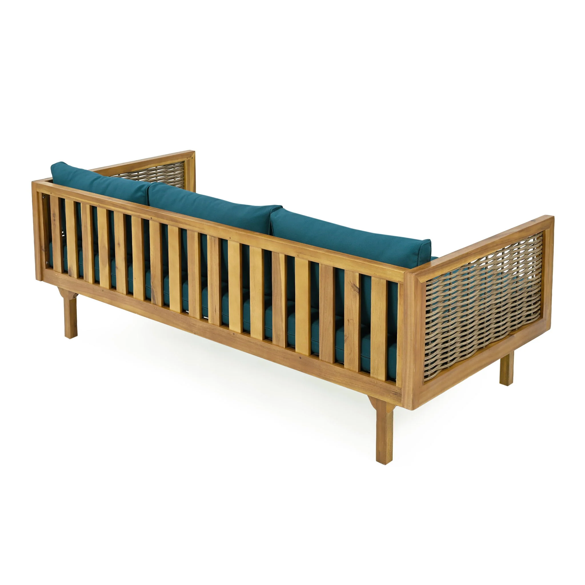 Claremont - 3 Seater Daybed Teak Acacia Wood Water Resistant Cushions - Image 22