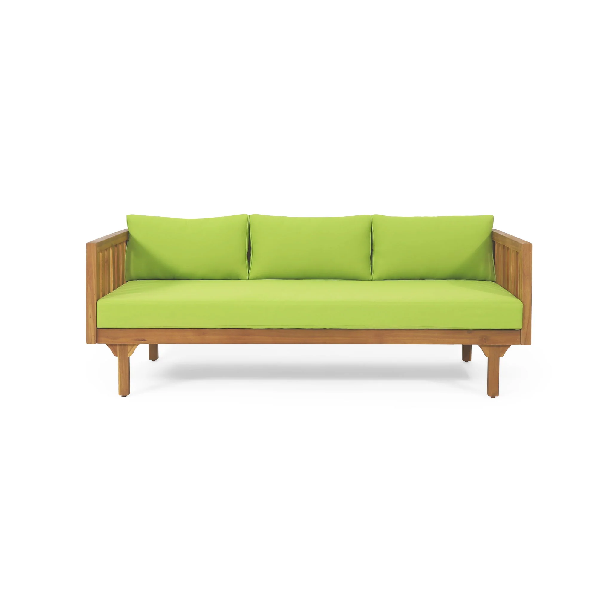Claremont - 3 Seater Daybed Teak Acacia Wood Water Resistant Cushions - Image 4