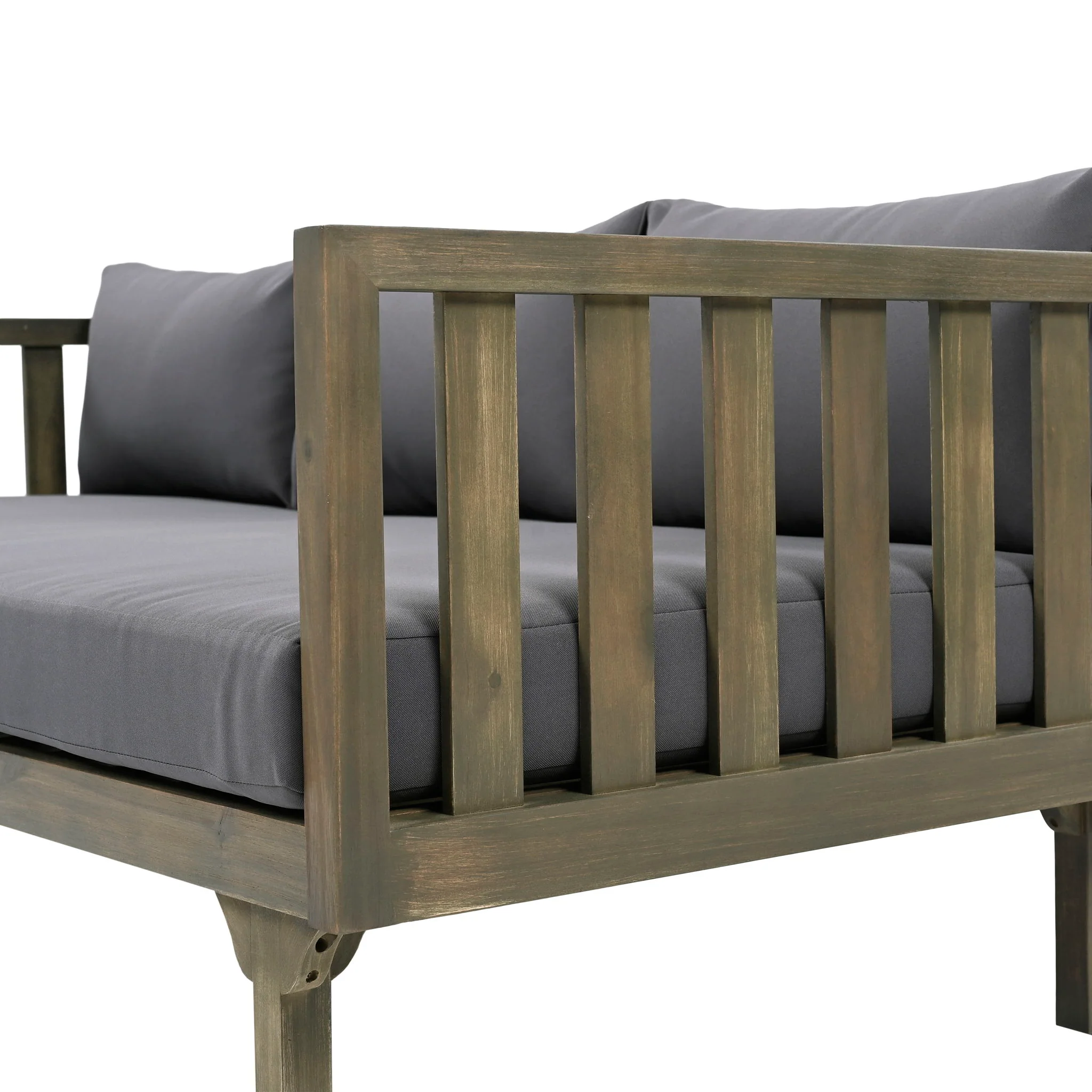 Claremont - 3 Seater Daybed Teak Acacia Wood Water Resistant Cushions - Image 46