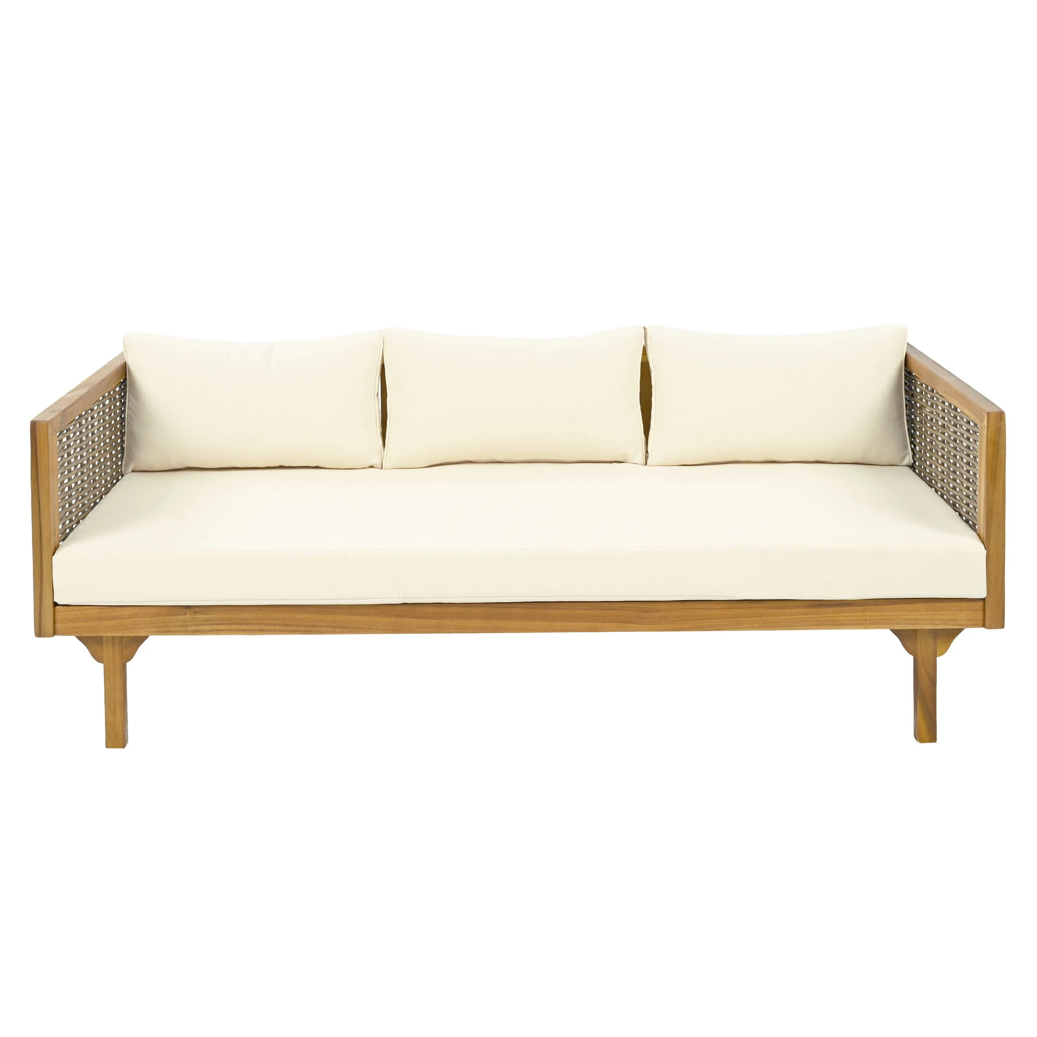 Claremont - 3 Seater Daybed Teak Acacia Wood Water Resistant Cushions - Image 49