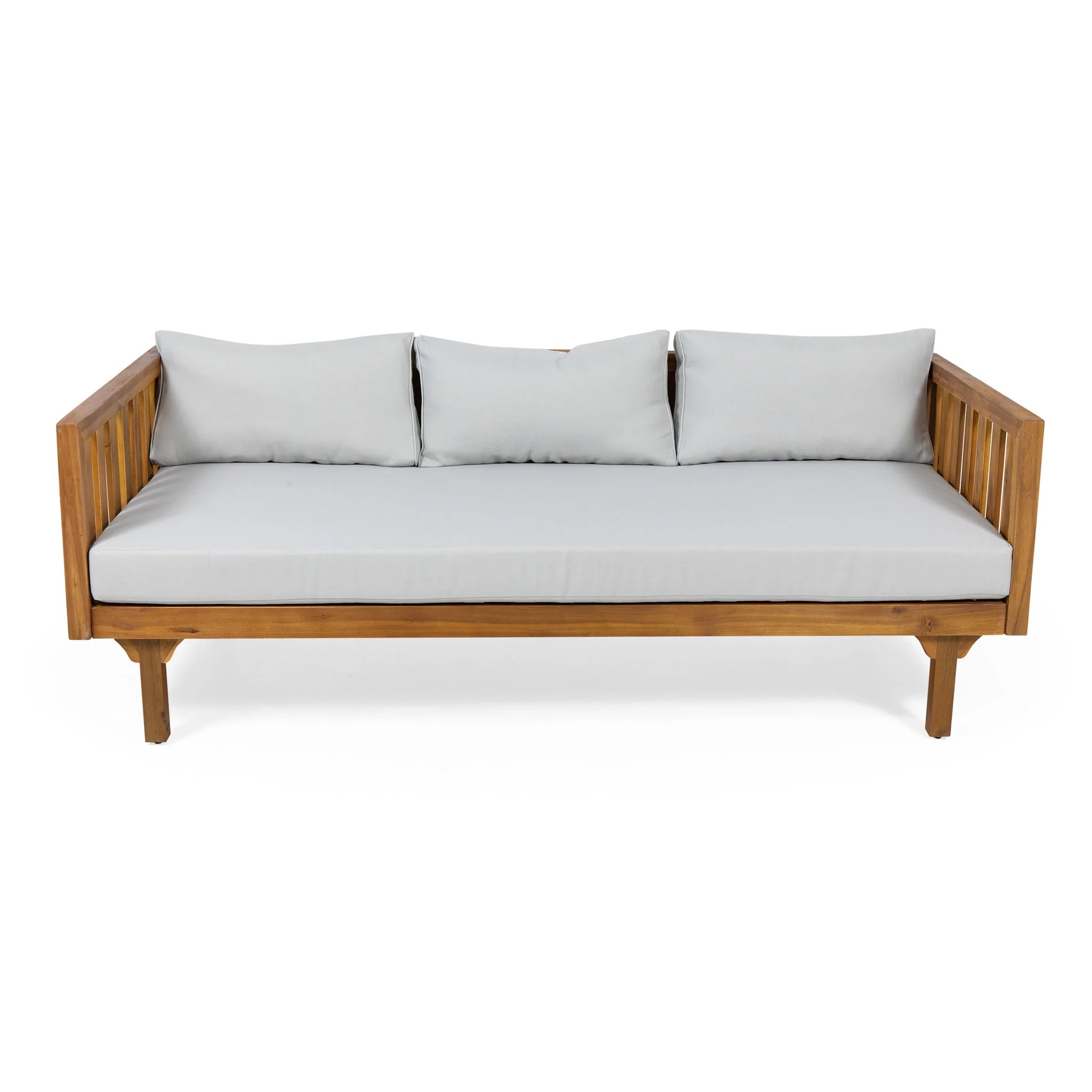 Claremont - 3 Seater Daybed Teak Acacia Wood Water Resistant Cushions - Image 55