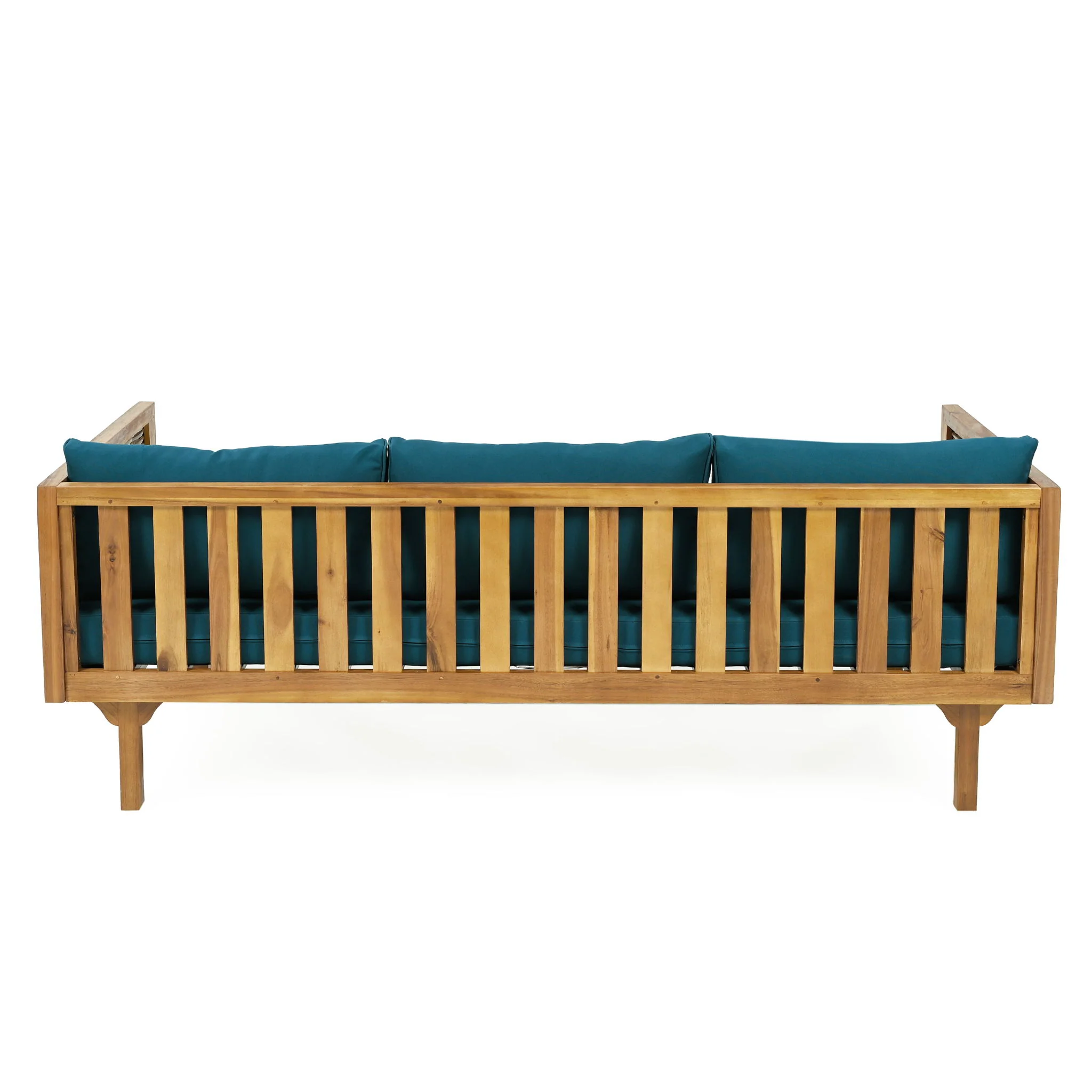 Claremont - 3 Seater Daybed Teak Acacia Wood Water Resistant Cushions - Image 60