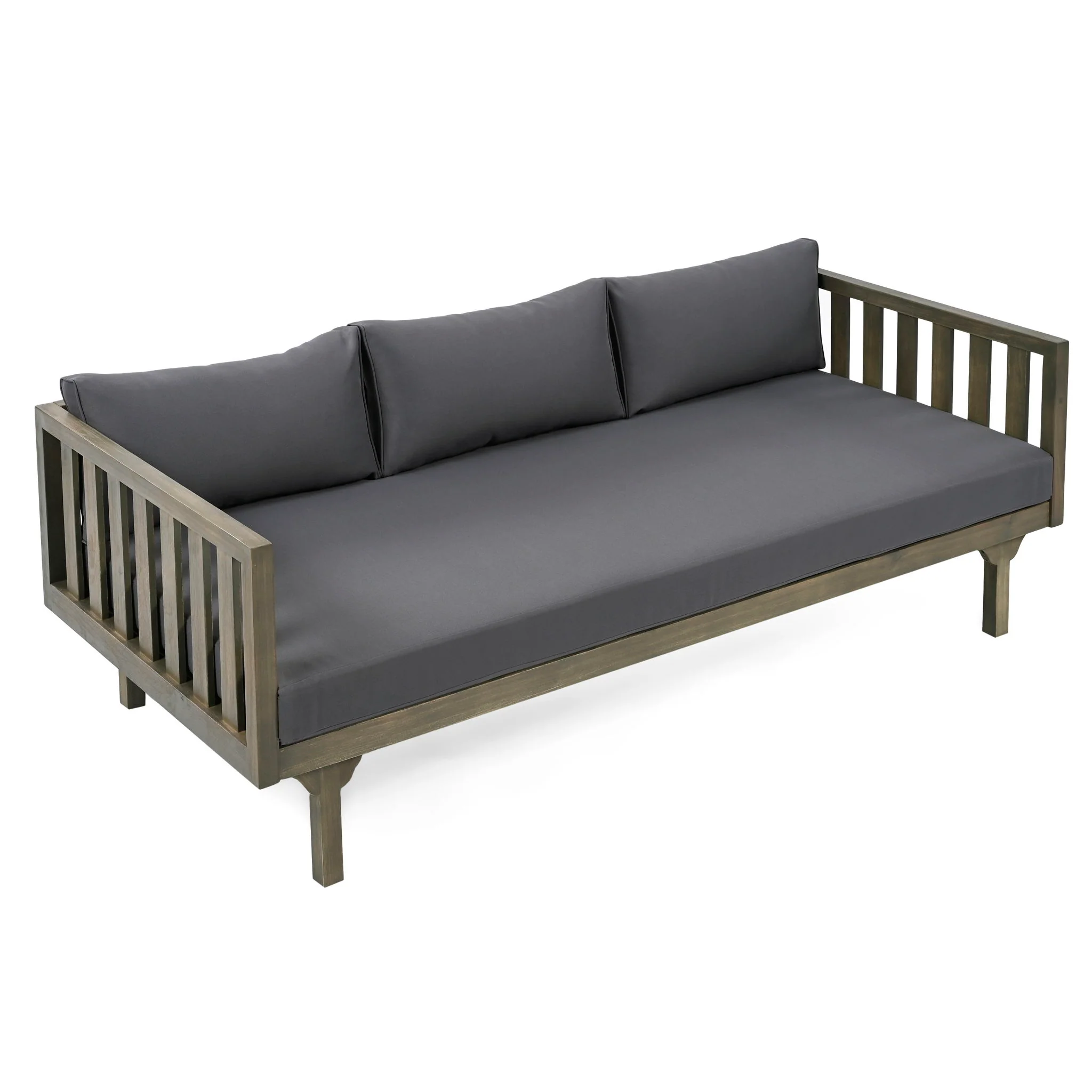 Claremont - 3 Seater Daybed Teak Acacia Wood Water Resistant Cushions - Image 61