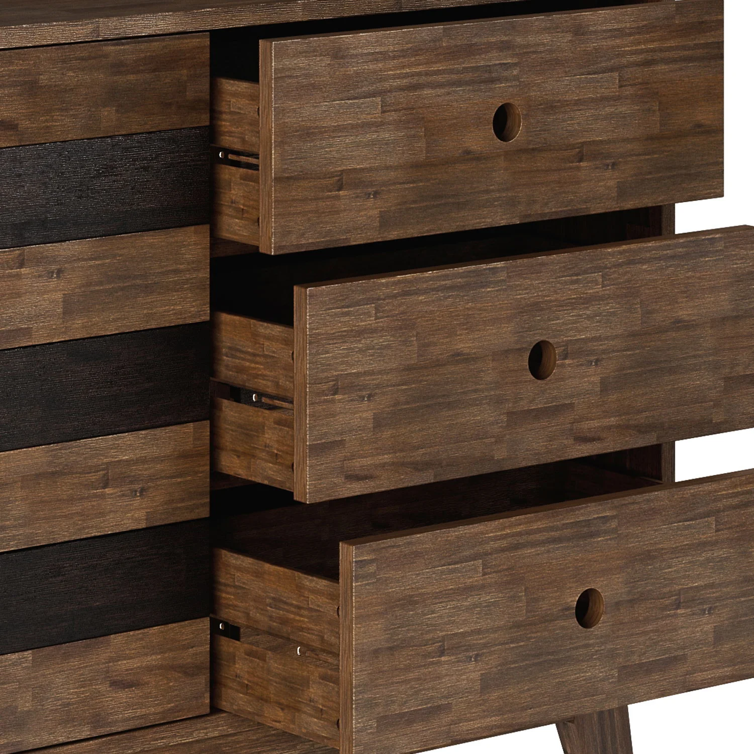 Clarkson - Medium Storage - Rustic Natural Aged Brown - Image 4