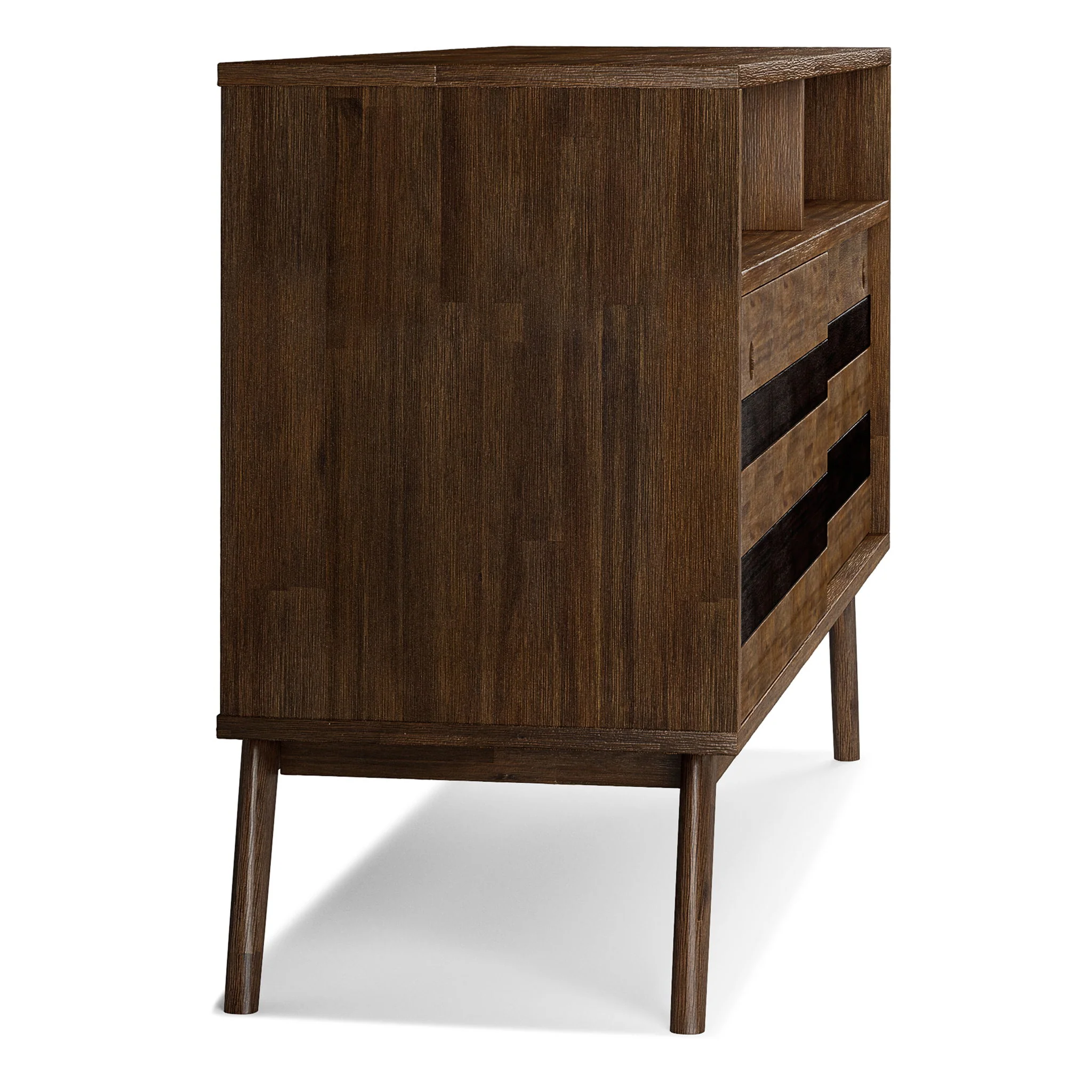 Clarkson - TV Stand - Rustic Natural Aged Brown - Image 4