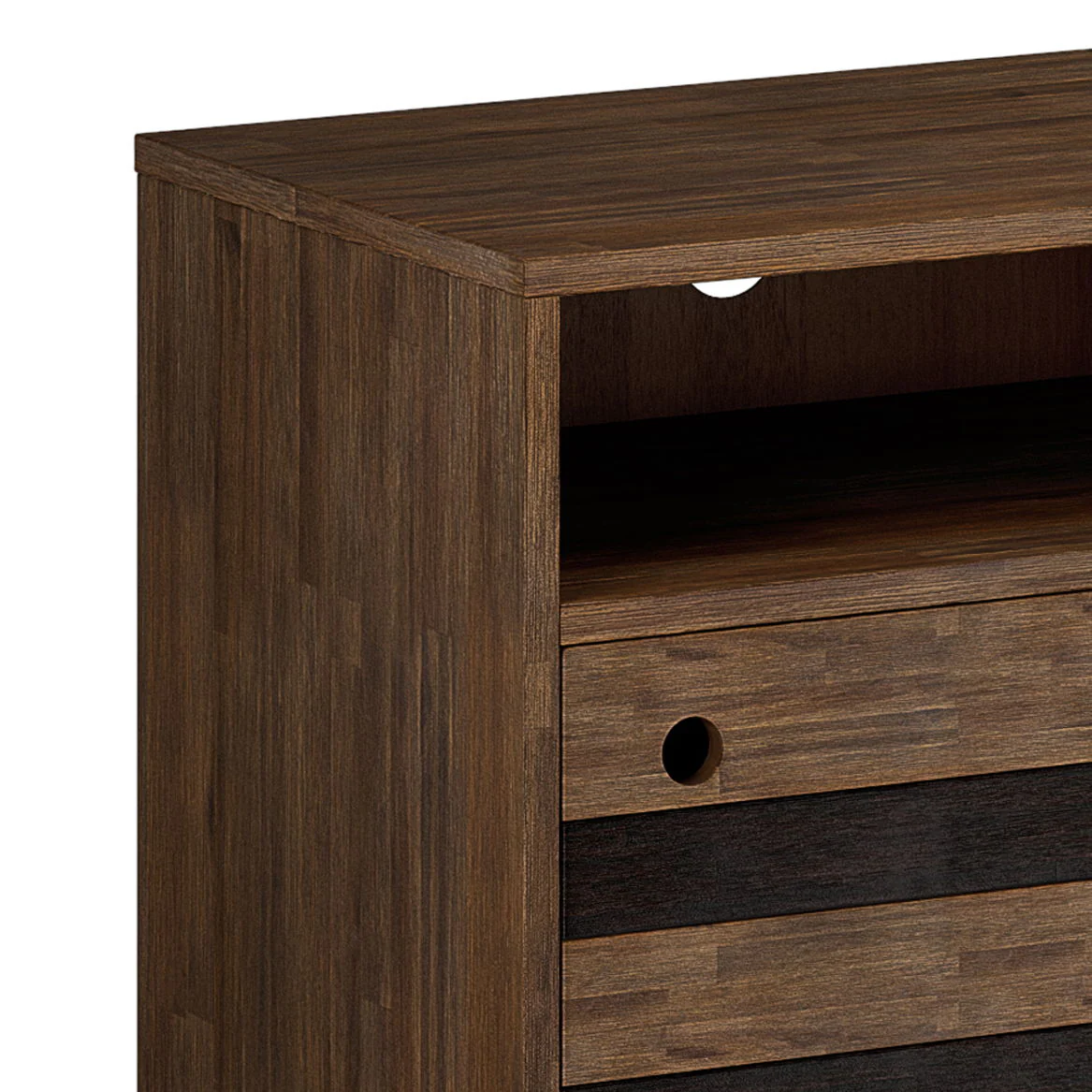 Clarkson - TV Stand - Rustic Natural Aged Brown - Image 5