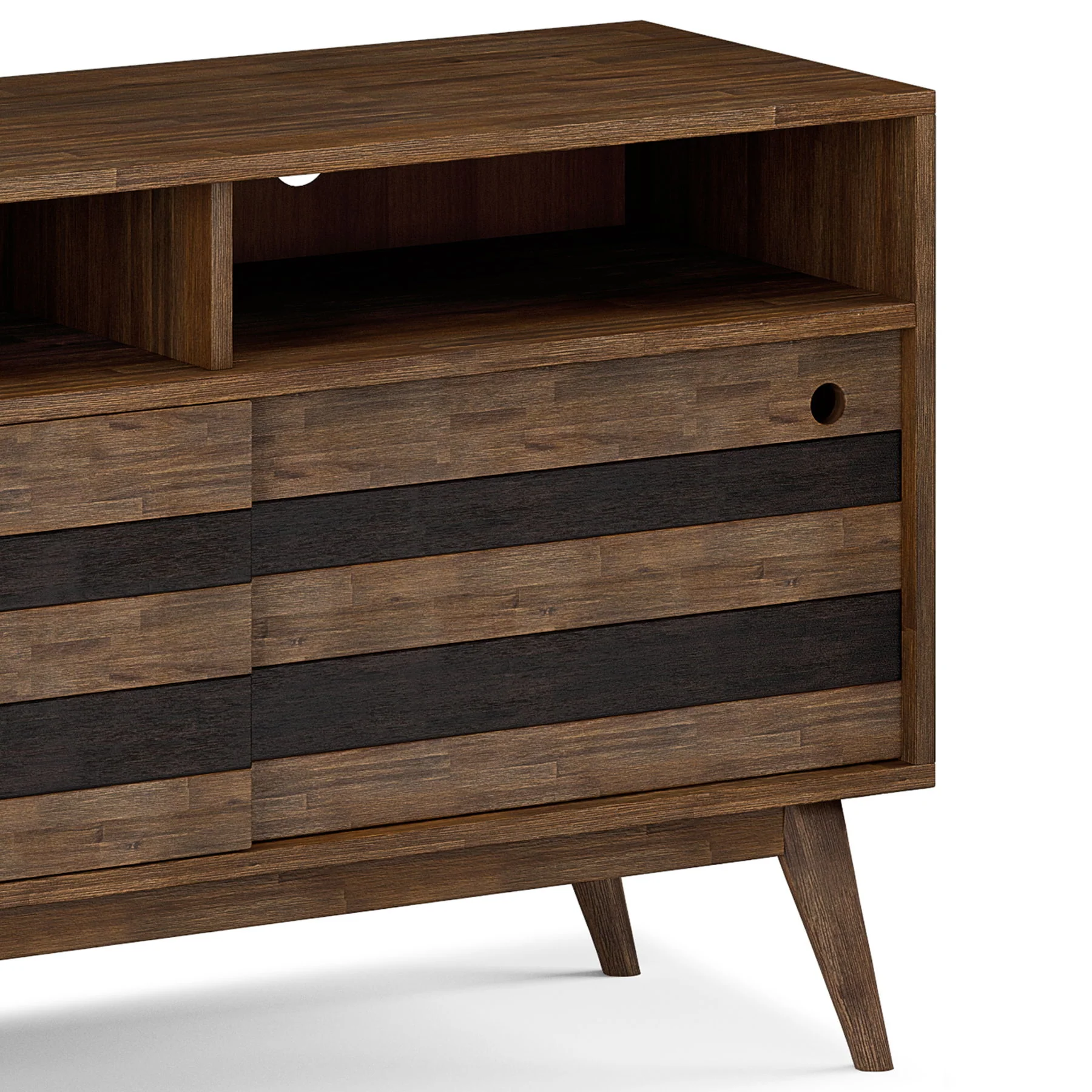 Clarkson - TV Stand - Rustic Natural Aged Brown - Image 7