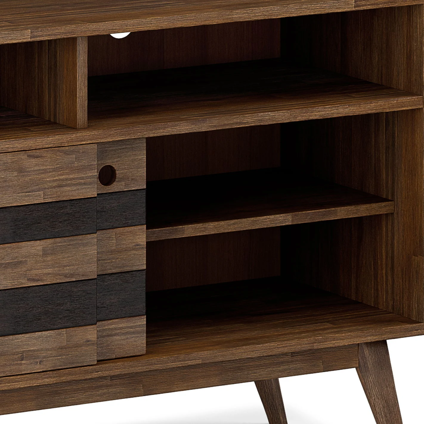 Clarkson - TV Stand - Rustic Natural Aged Brown - Image 9