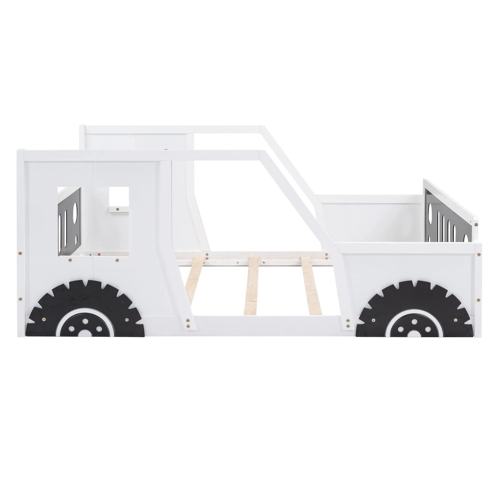 Classic Car Shaped Platform Bed With Wheels - Image 22