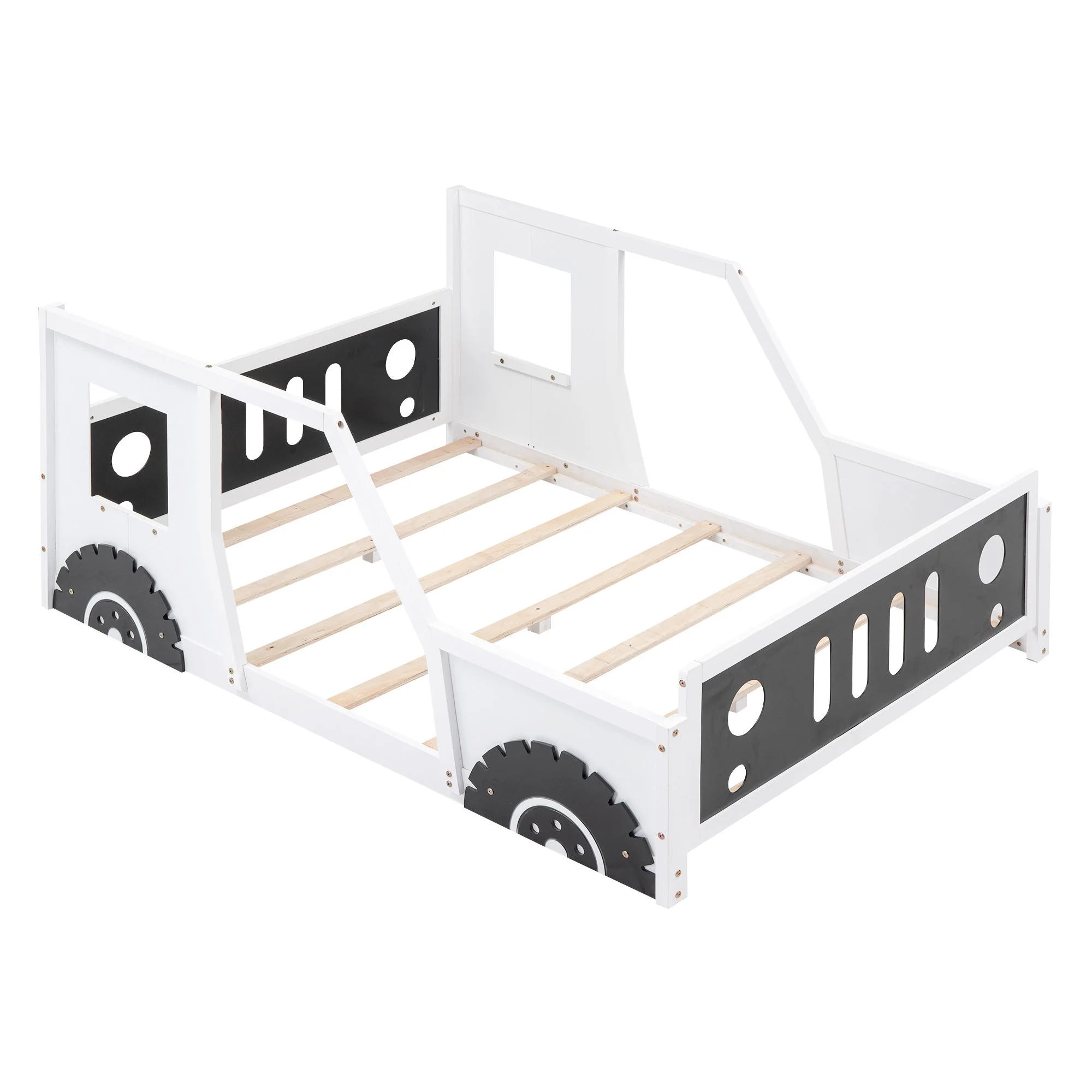 Classic Car Shaped Platform Bed With Wheels - Image 29