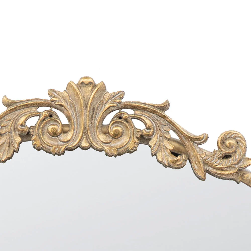 Classic Design Mirror With Baroque Inspired Frame For Bathroom, Entryway Console Lean Against Wall - Image 25