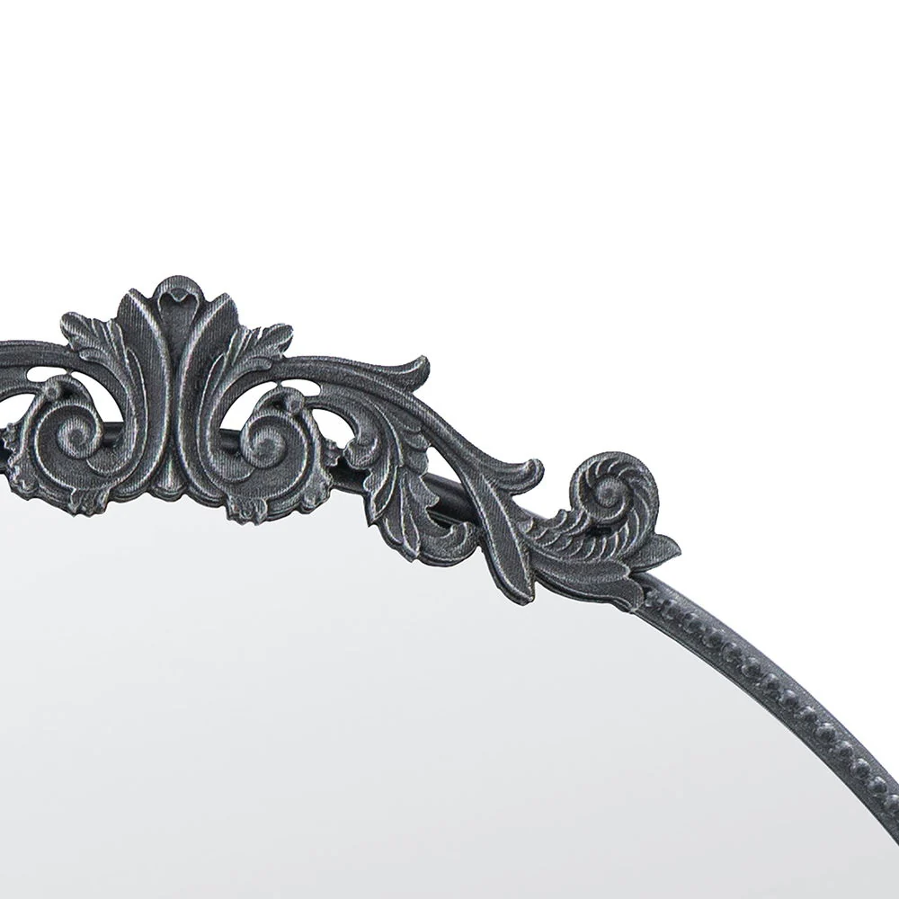 Classic Design Mirror With Baroque Inspired Frame For Bathroom, Entryway Console Lean Against Wall - Image 30