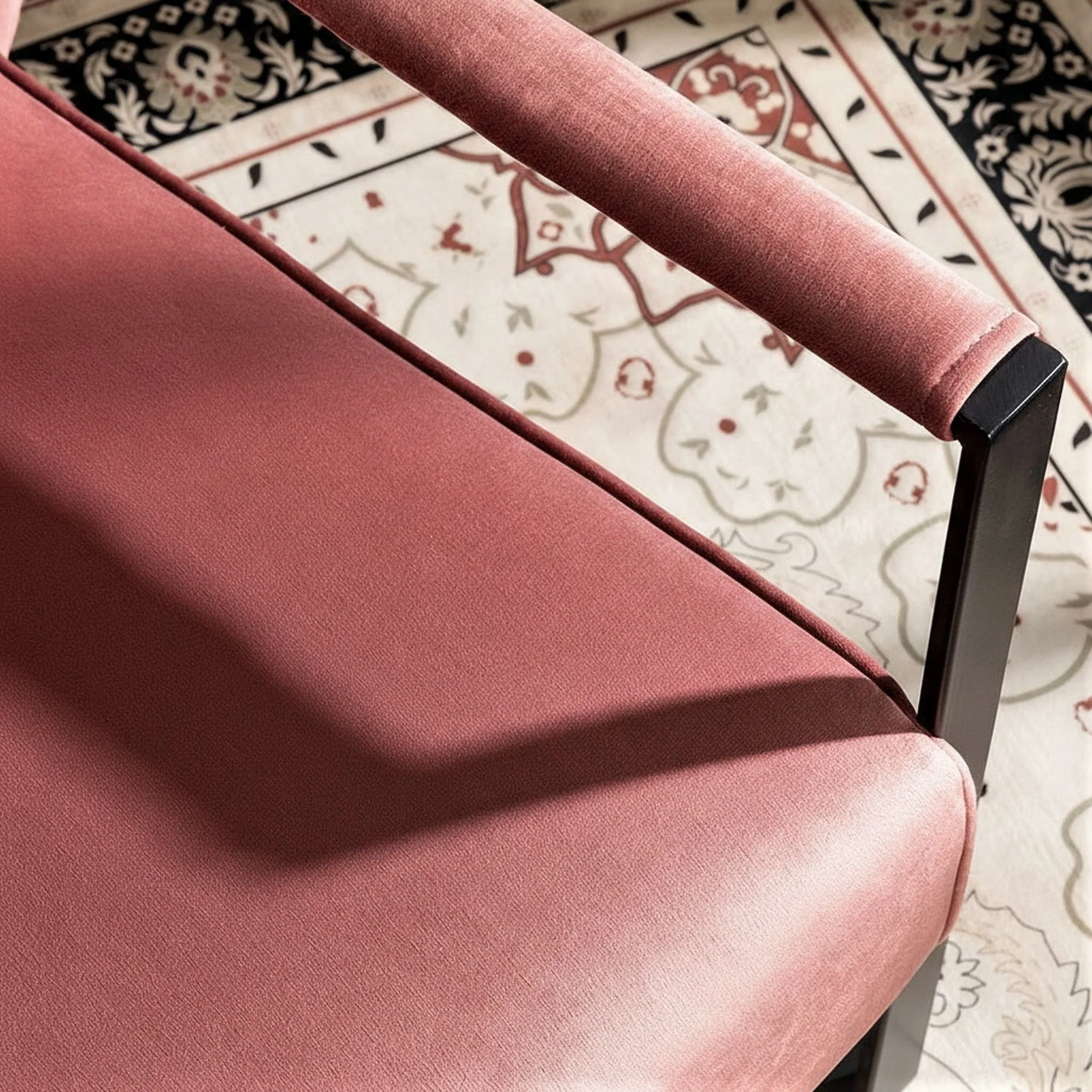 Classic Mid Century Modern Accent Chair With Durable Square Metal Frame, Armchair - Image 28