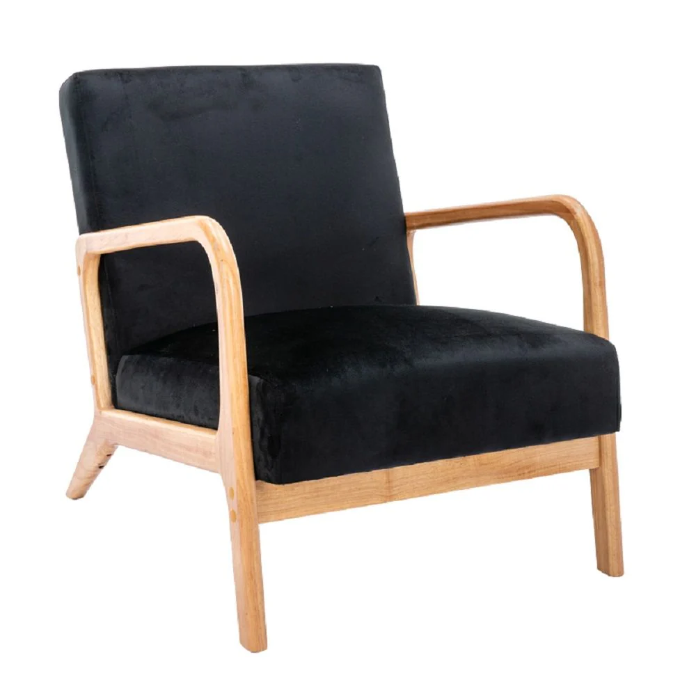 Classic Mid-Century Modern Accent Chairs, Open Framed Armchair With Cushioning - Image 35