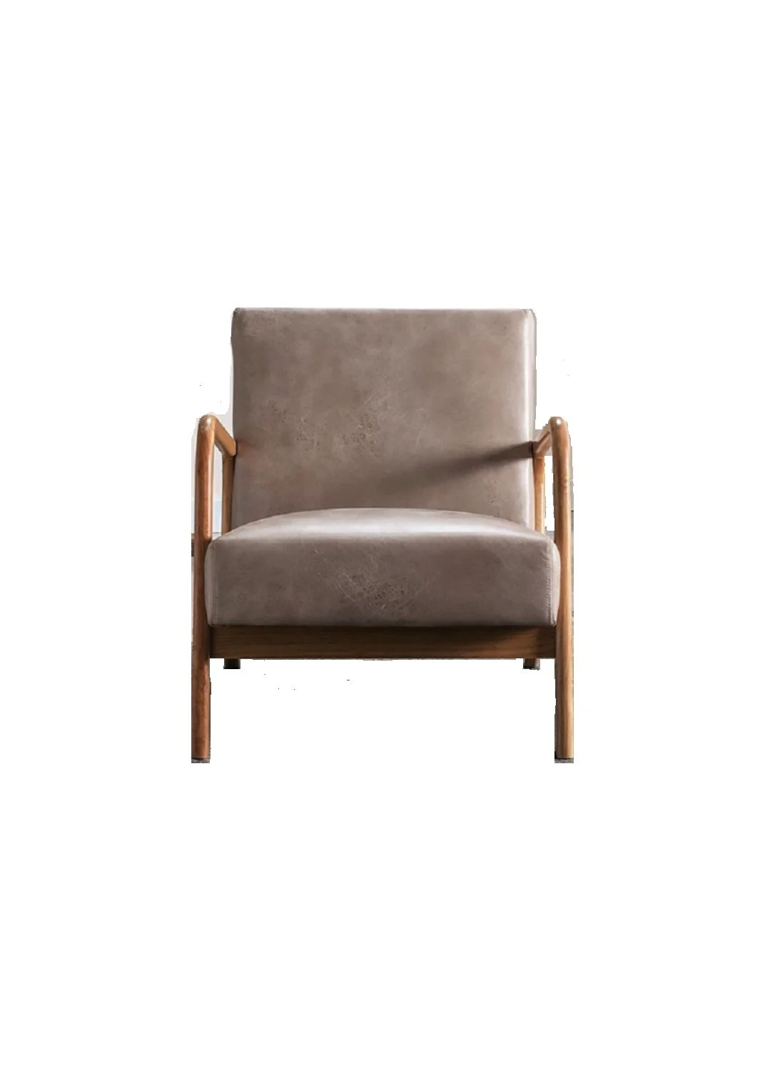 Classic Mid-Century Modern Accent Chairs, Open Framed Armchair With Cushioning - Image 41