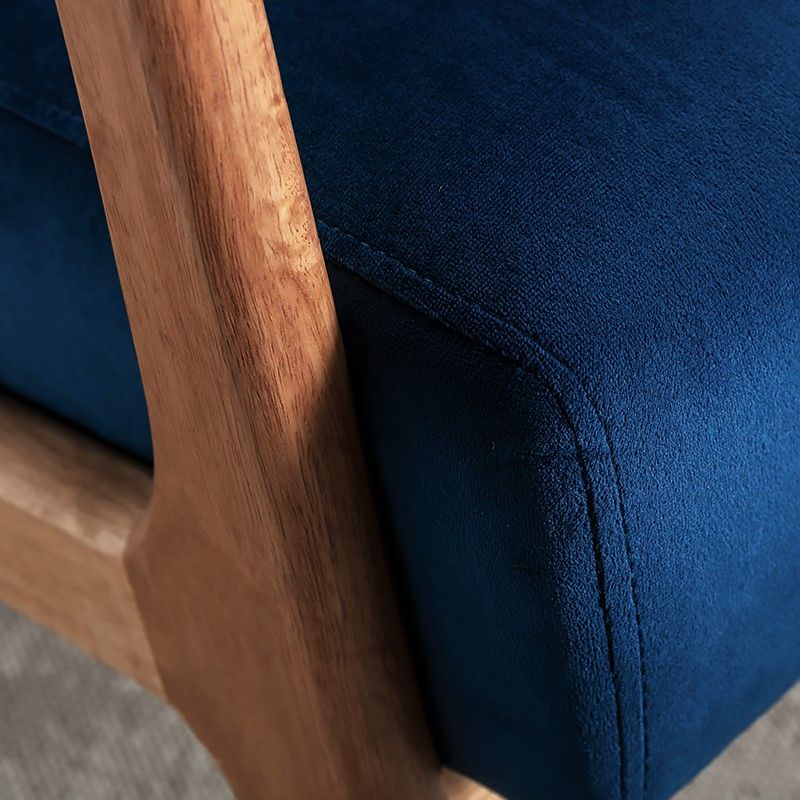 Classic Mid-Century Modern Accent Chairs, Open Framed Armchair With Cushioning - Image 42