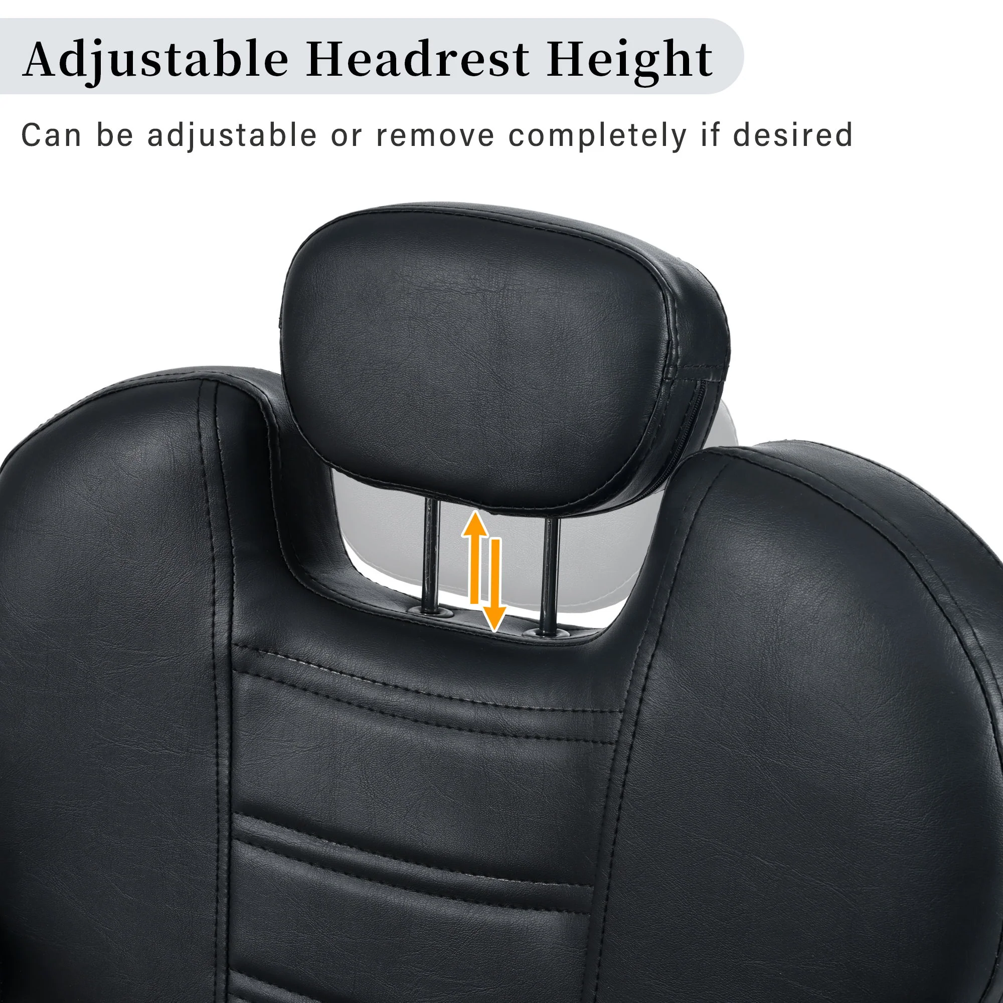 Classic Reclining Barber Chair Salon Chair For Hair Stylist With Heavy Duty Hydraulic Pump, 360° Rotation, Tattoo Chair Shampoo Beauty Salon Equipment, Max Load Weight 330 Lbs - Image 18