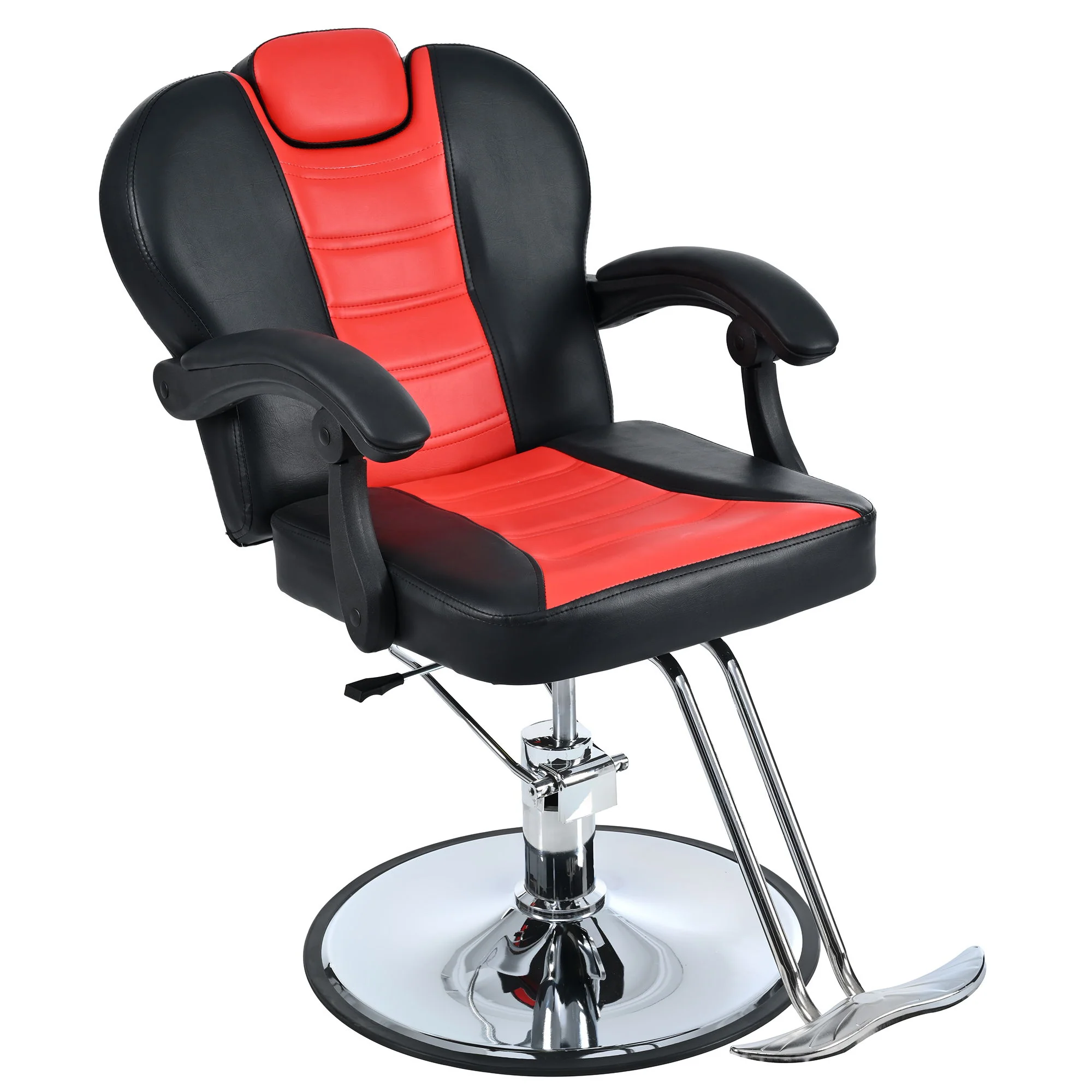 Classic Reclining Barber Chair Salon Chair For Hair Stylist With Heavy Duty Hydraulic Pump, 360° Rotation, Tattoo Chair Shampoo Beauty Salon Equipment, Max Load Weight 330 Lbs - Image 2
