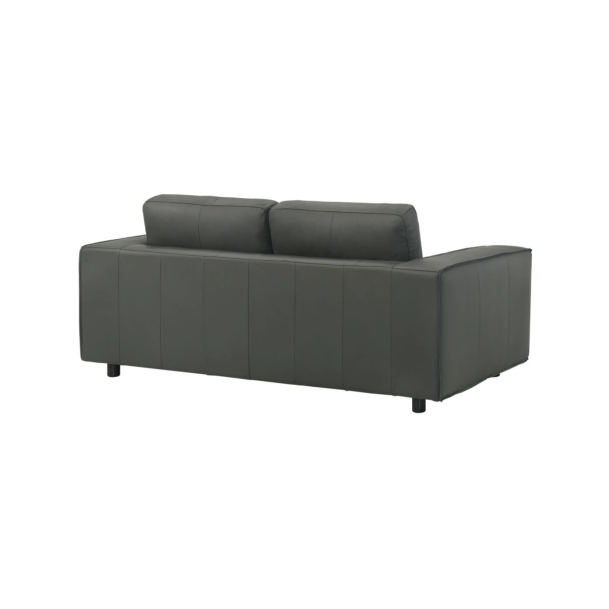 Clayton - Leather Loveseat With Track Arms - Image 10