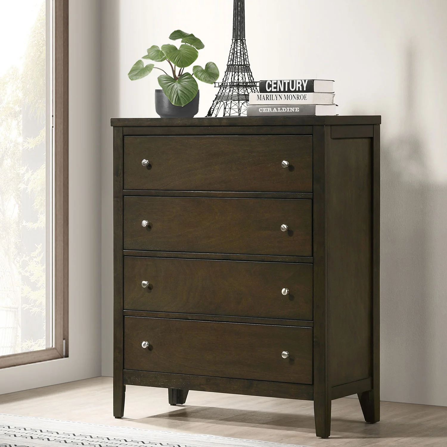 Clement - 4 Drawer Chest Of Drawers - Espresso - Image 2