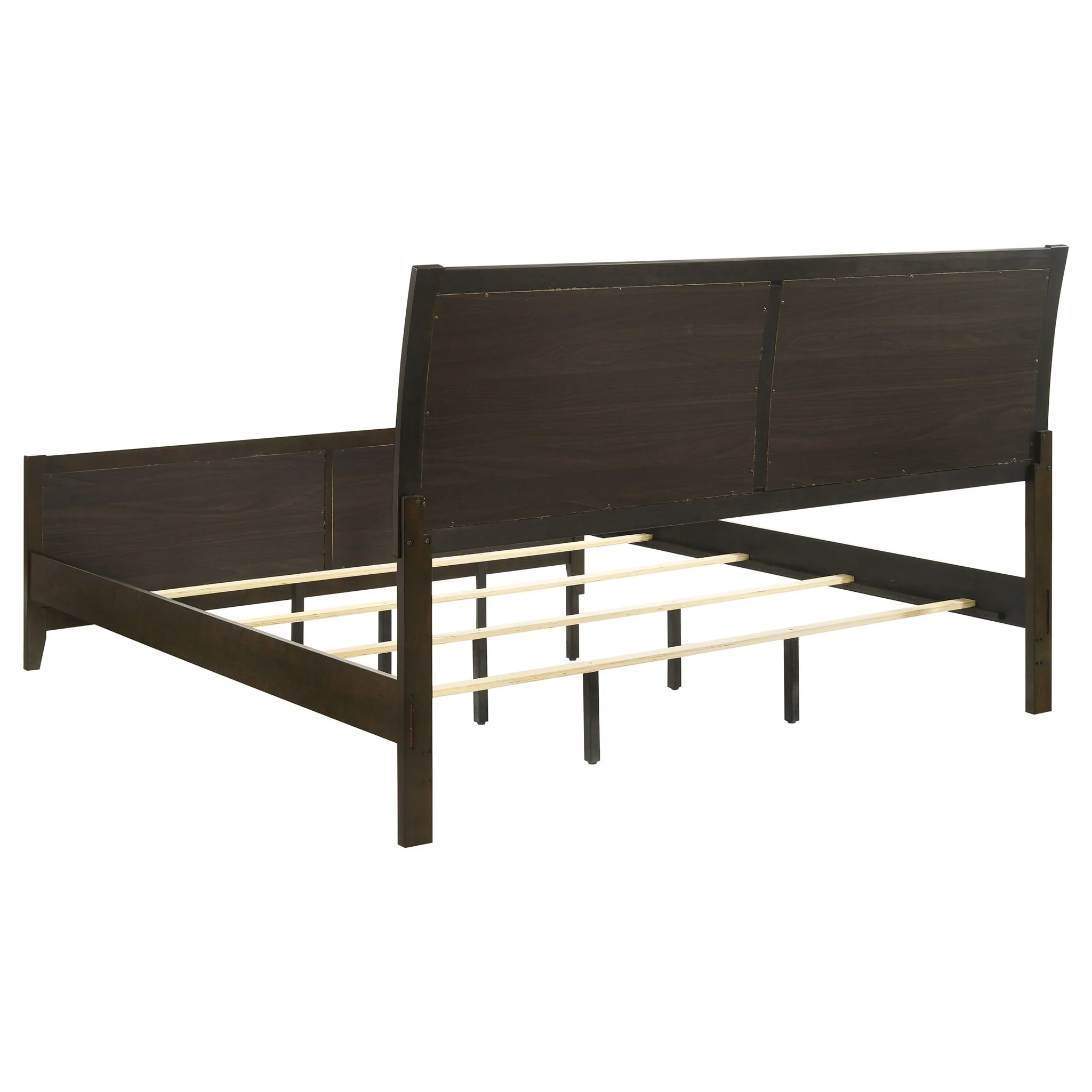 Clement - Upholstered Eastern King Bed - Dark Brown - Image 8