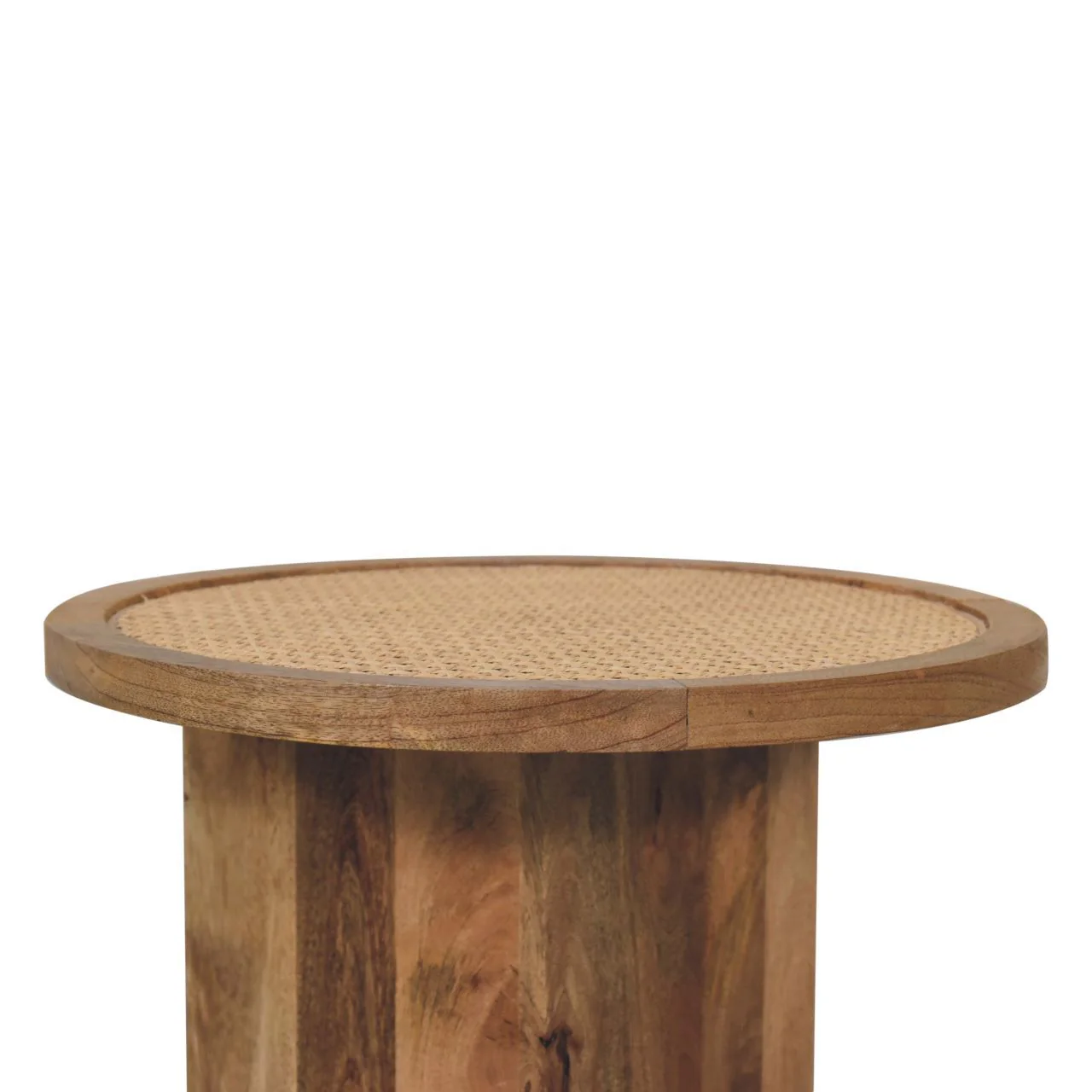 Close Knit Corner End Table - Oak - Image 2