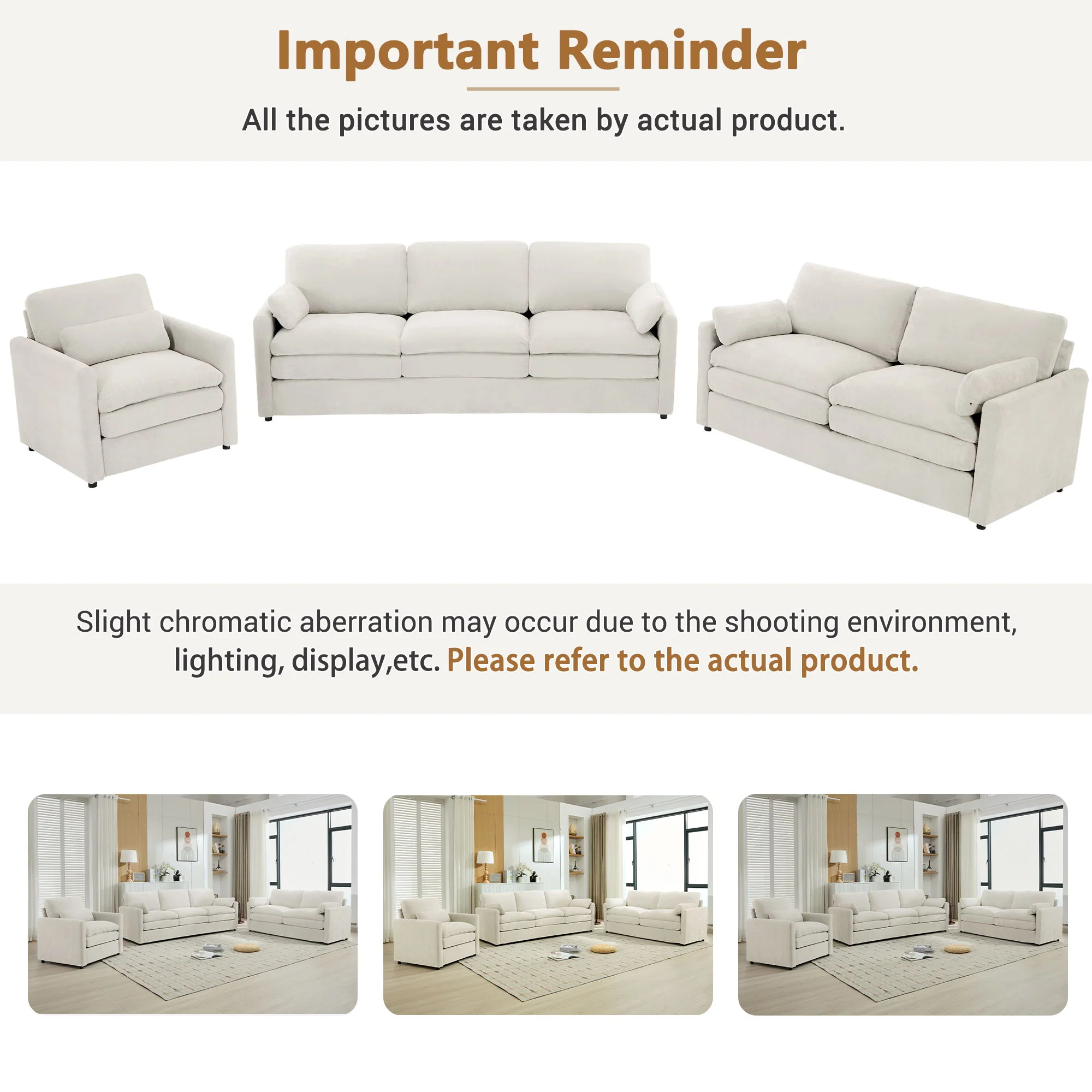 Cloud Sofa Set Couch For Living Room - Image 25