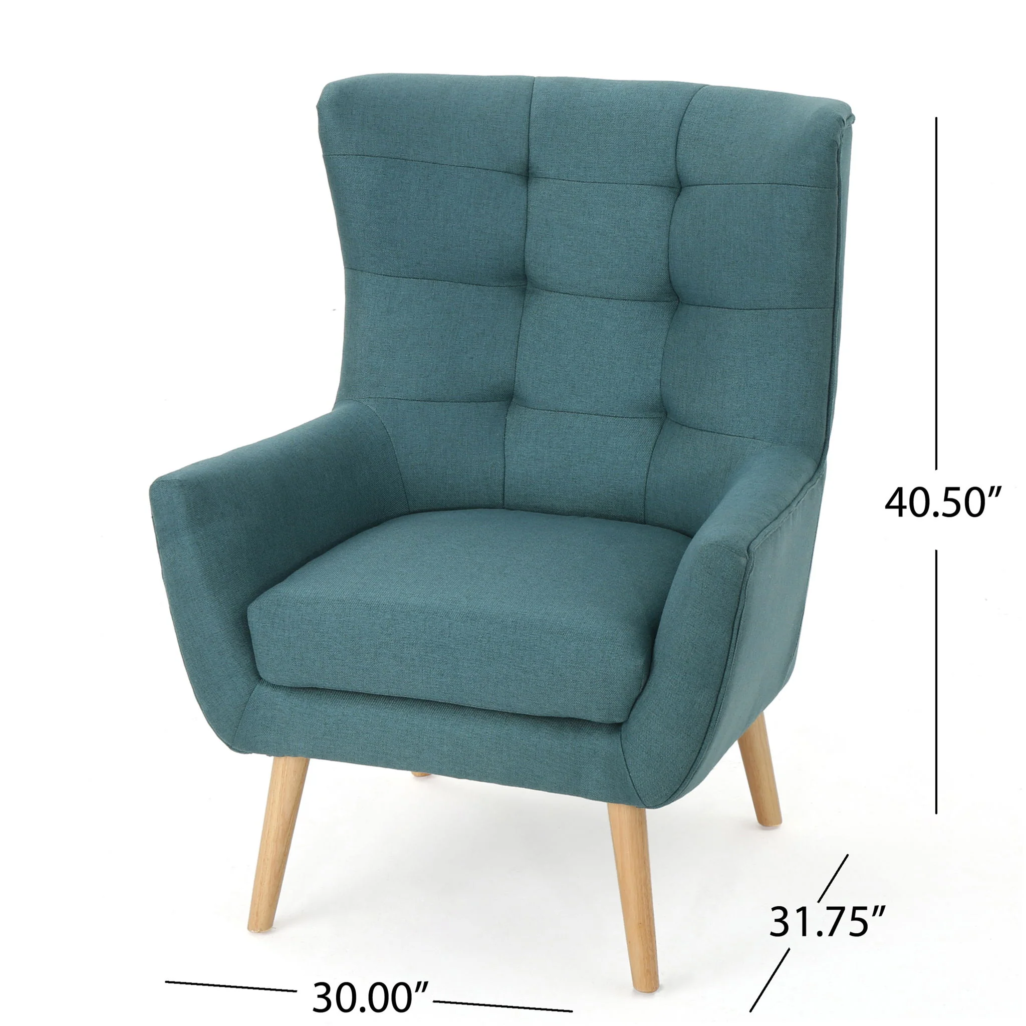Club Chair With Rubberwood Legs - Image 3