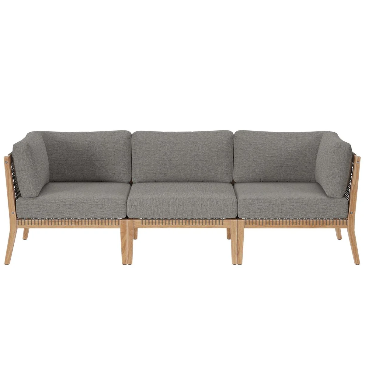 Coastal Rope and Teak Outdoor Sofa — Weather-Resistant Patio Seating for Outdoor Living - Image 12