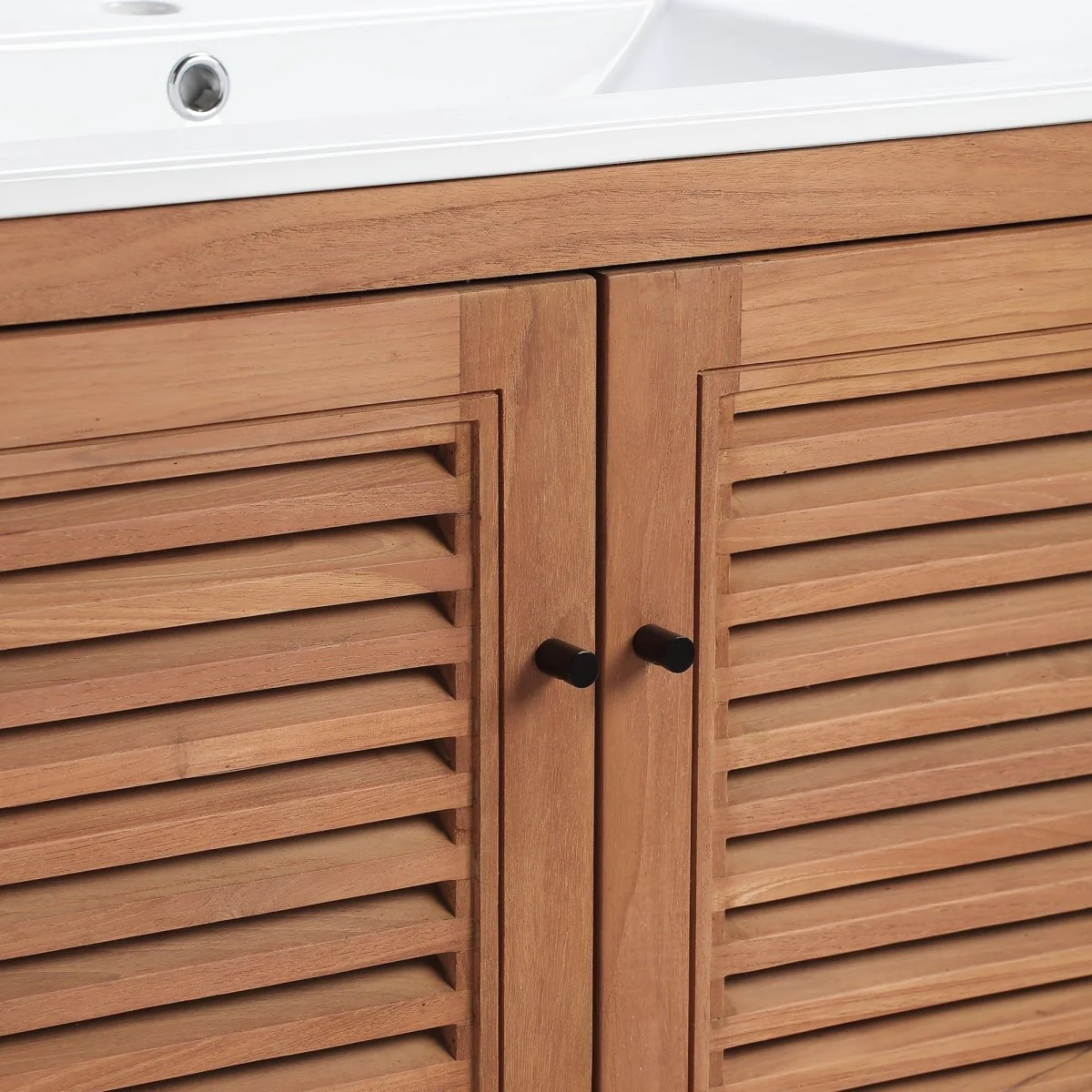 Coastal Teak Bathroom Vanity with Sink – Multiple Sizes Available and Configurations - Image 9
