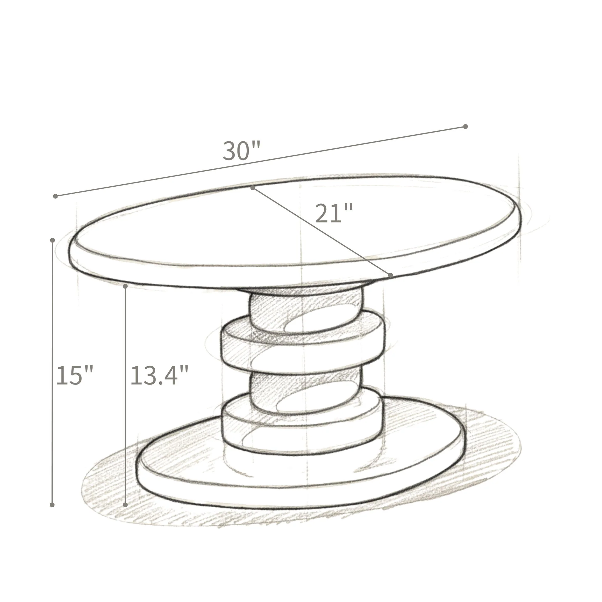 Cobblestone End Table - Image 14