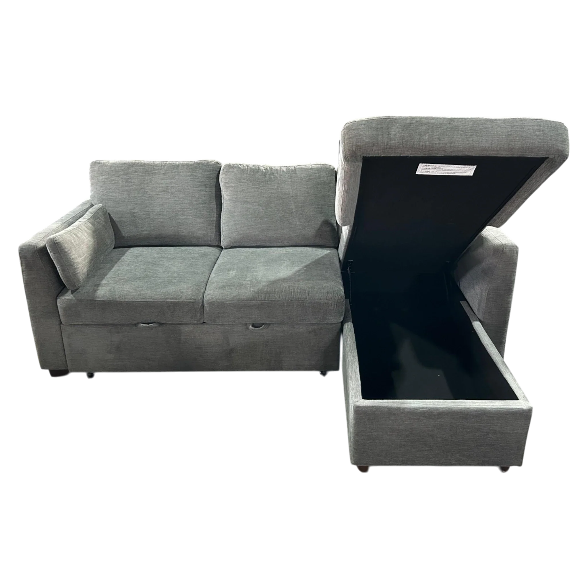 Coddle Aria Fabric Sleeper Sofa with Chaise - Image 3