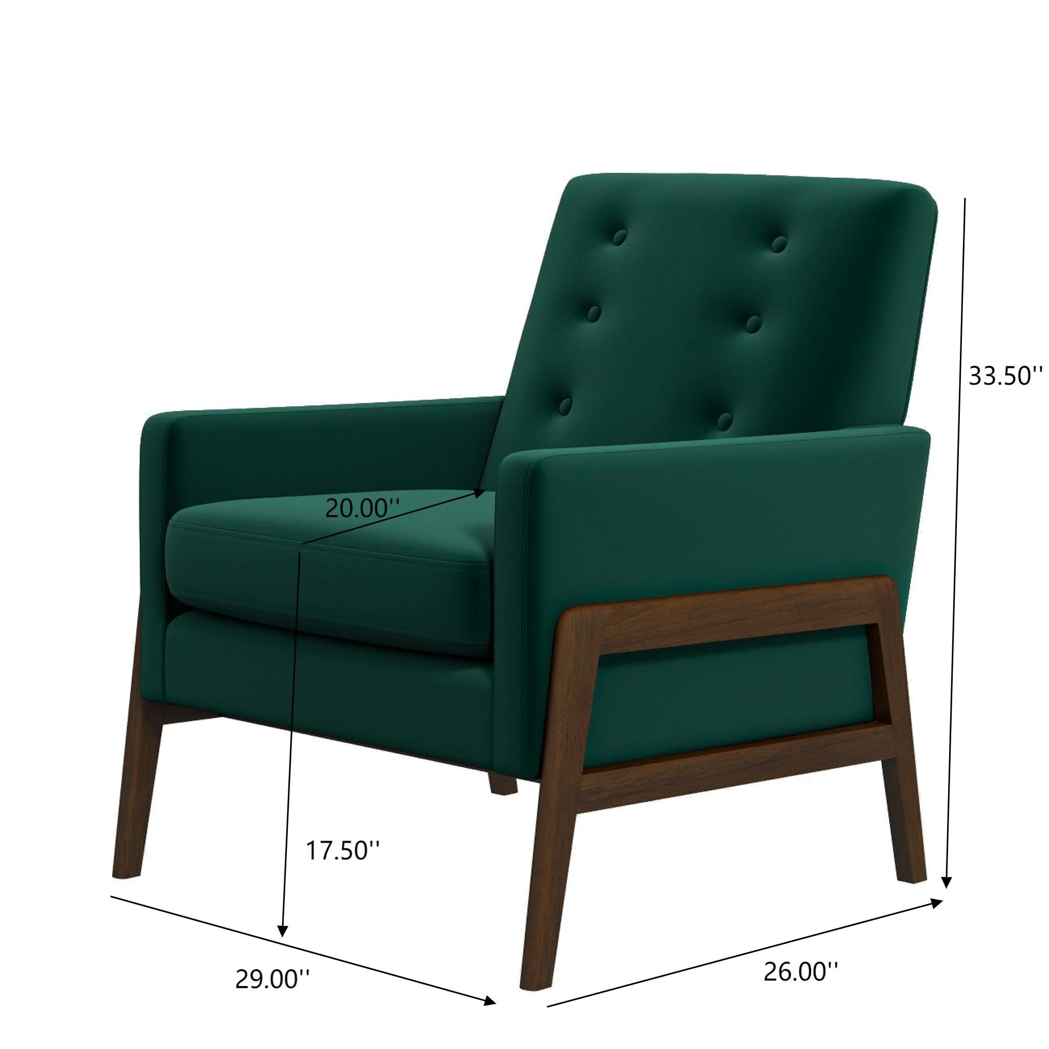 Cole - Solid Wood Lounge Chair - Image 6