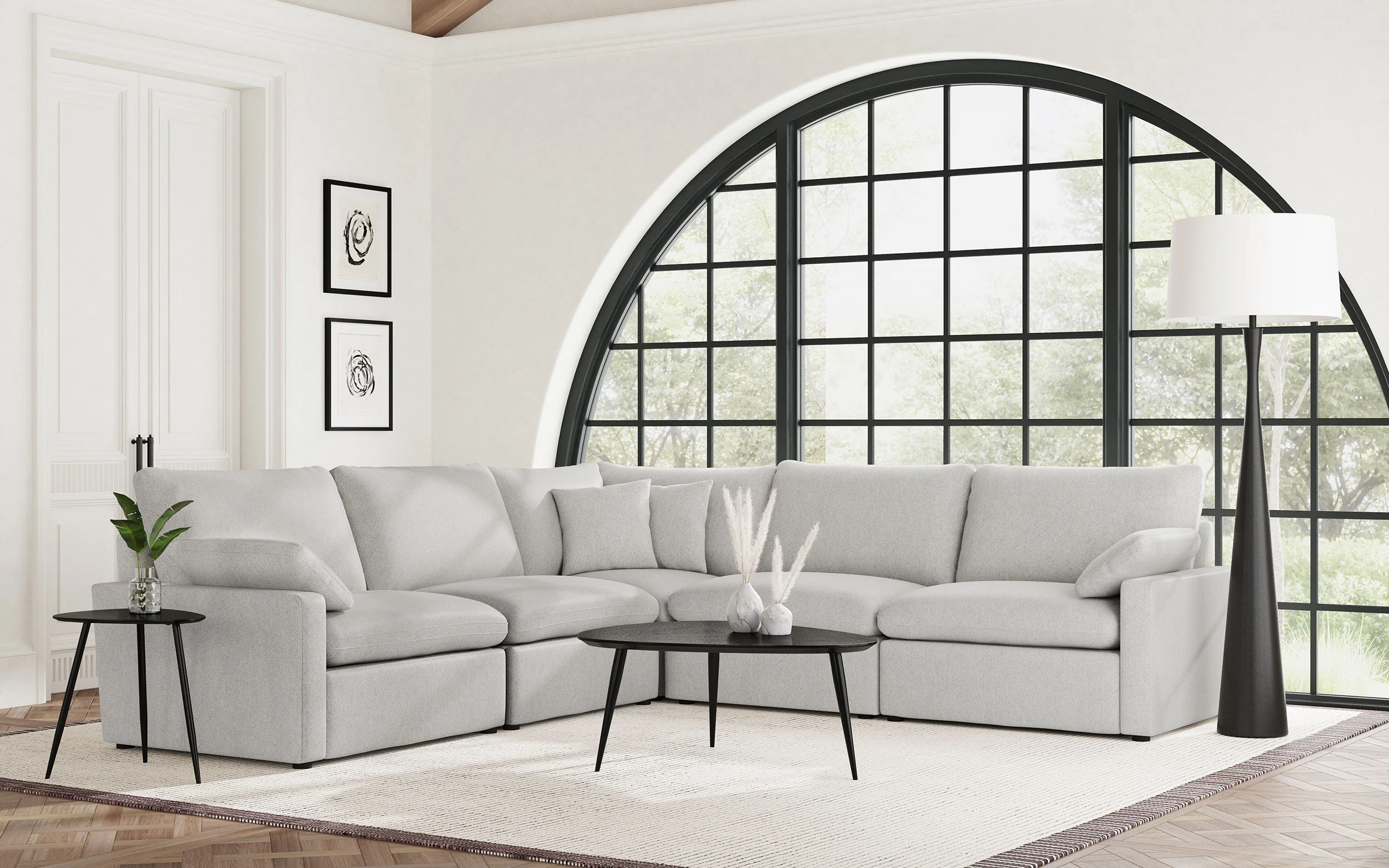 Collins Modular LAF Power Recliner - Grey - Image 13